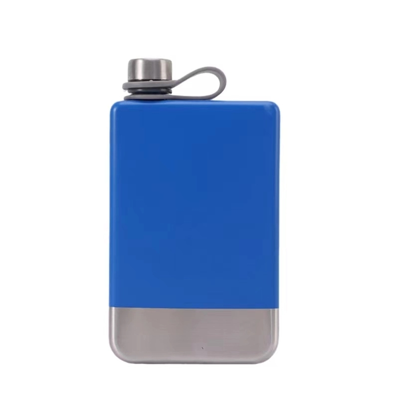 9 oz Stainless Steel Leakproof Liquor Flask, custom water bottle with logo imprint 7