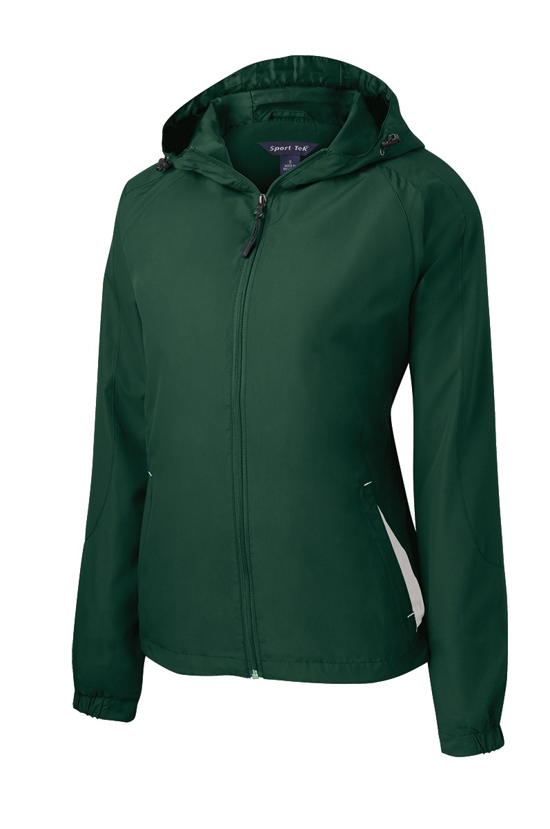 Sport-Tek Women's Colorblock Hooded Raglan Jacket. LST76 47