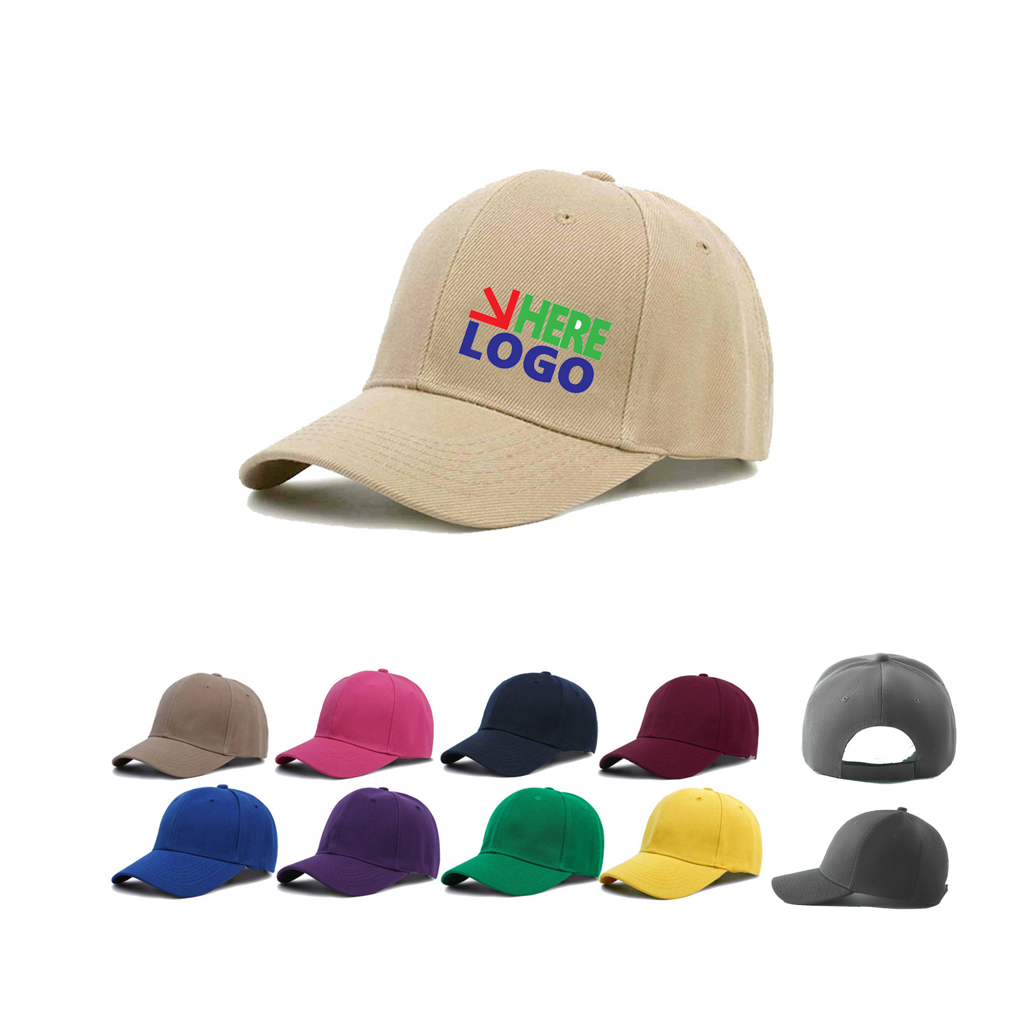 Baseball Cap with Adjustable Back Strap 2