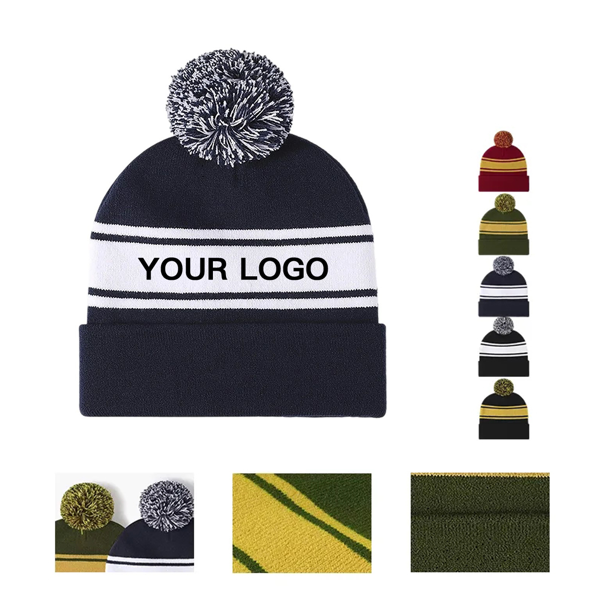 Thick Acrylic Beanie Hat for Cold Weather 7