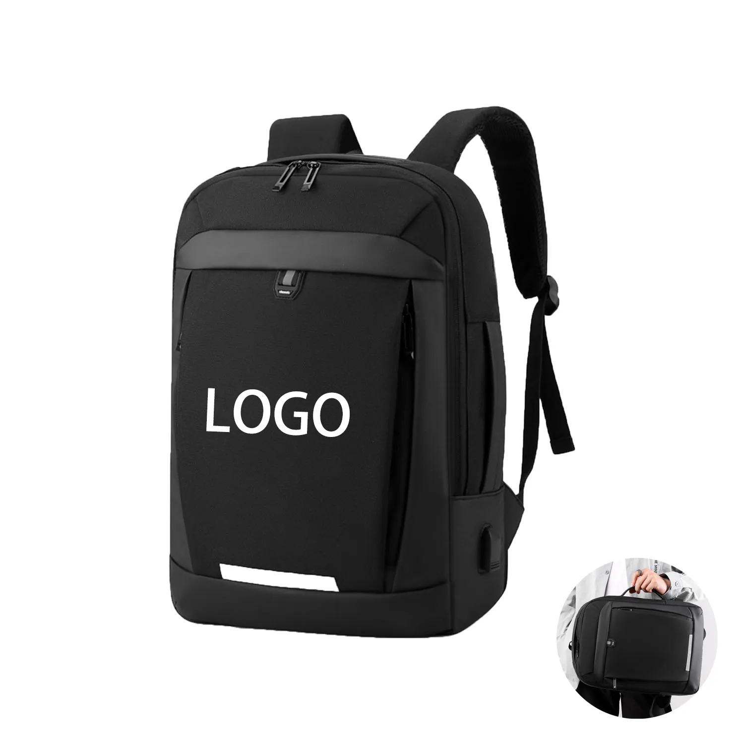 Backpack expansion multi-functional waterproof travel comput 1