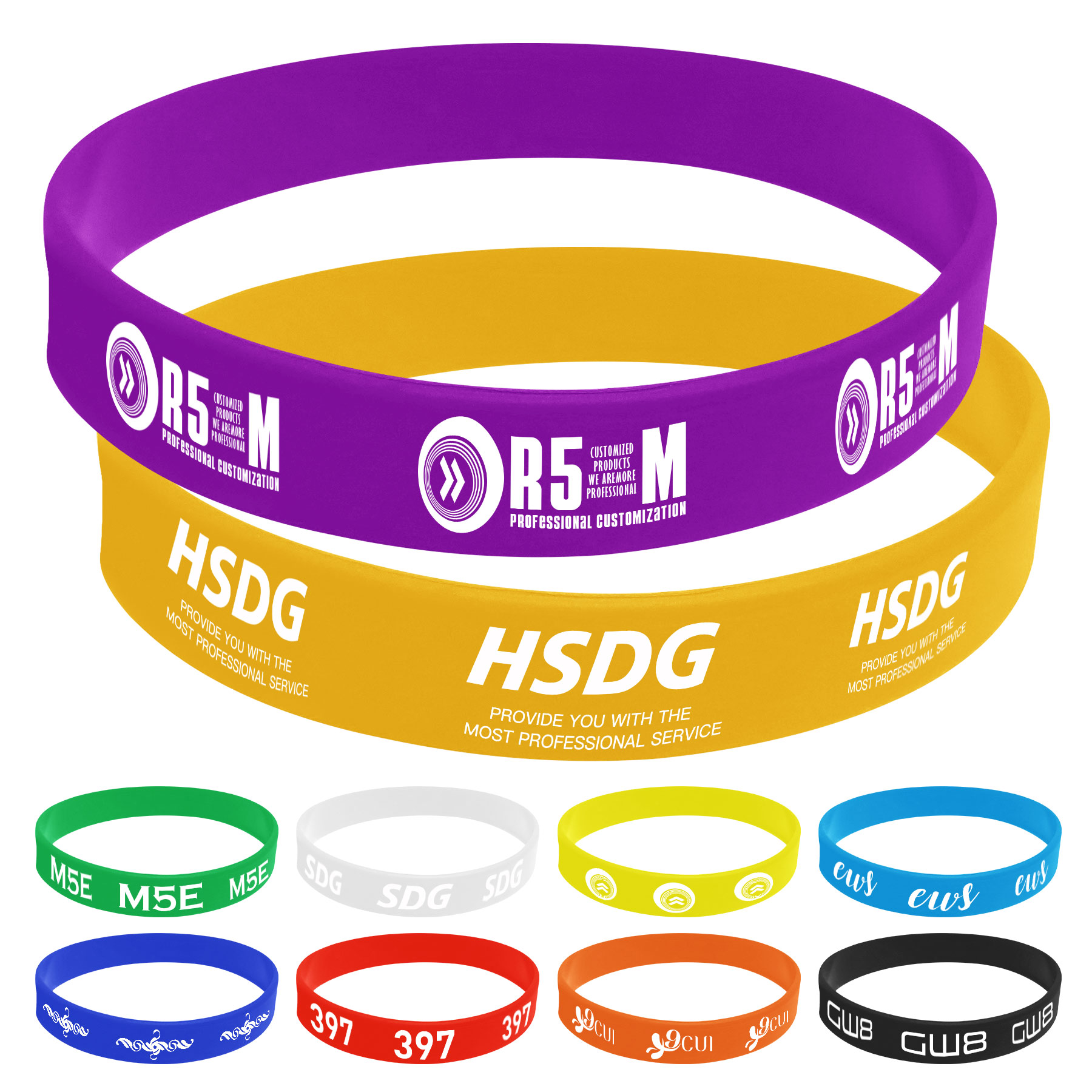 Debossed Silicone Wristband 2