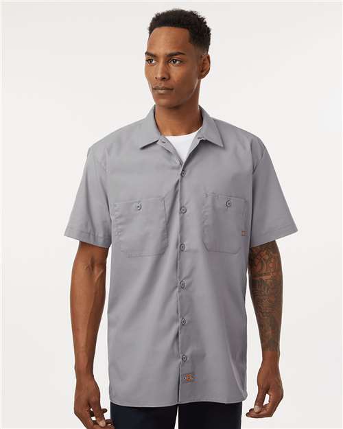 Men's Tall Industrial Short Sleeve Work Shirt - S535T 6