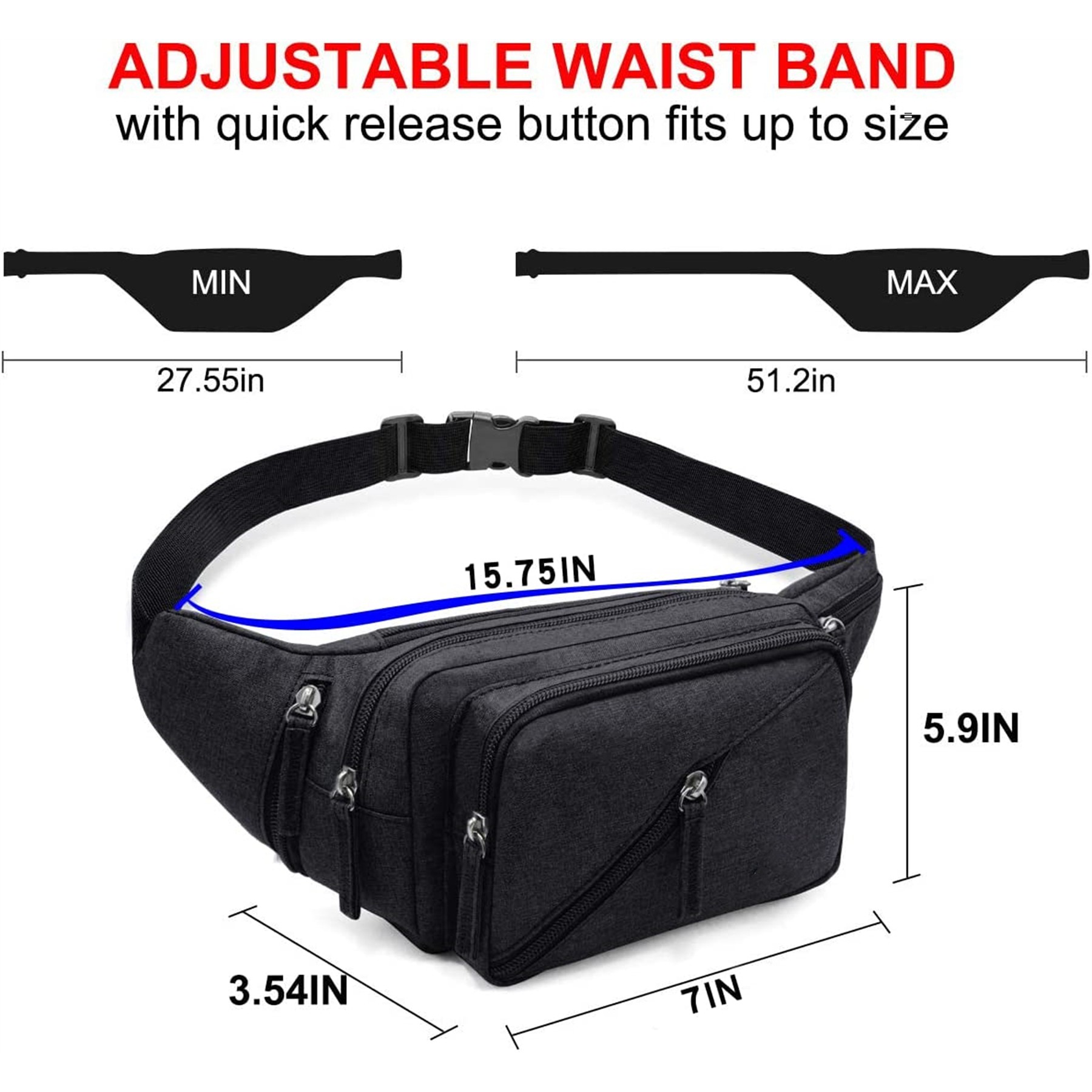 Waist Bag Pack With Water Bottle Holder 3