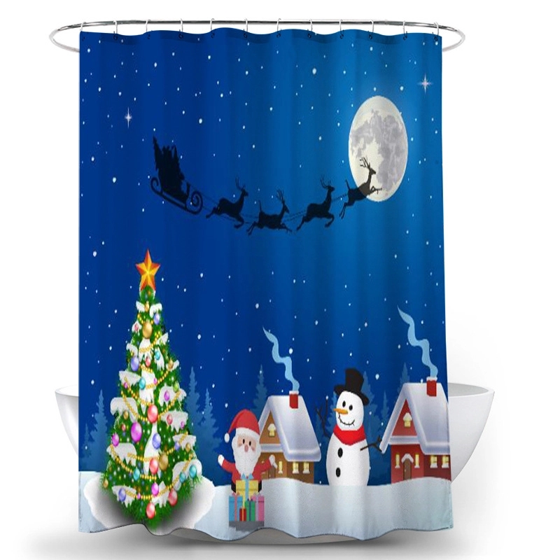 Digital Print Polyester Shower Curtain 6
