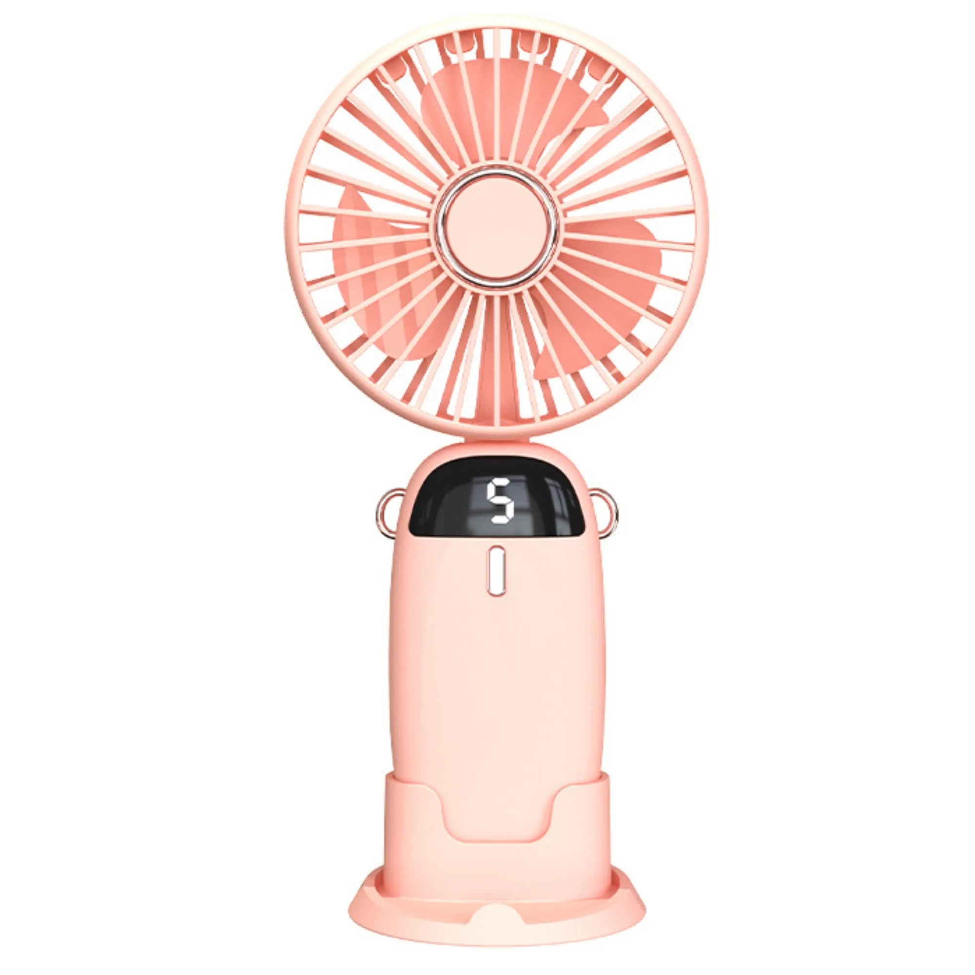 5 Speeds Setting Portable Rechargeable Handheld Fan 9