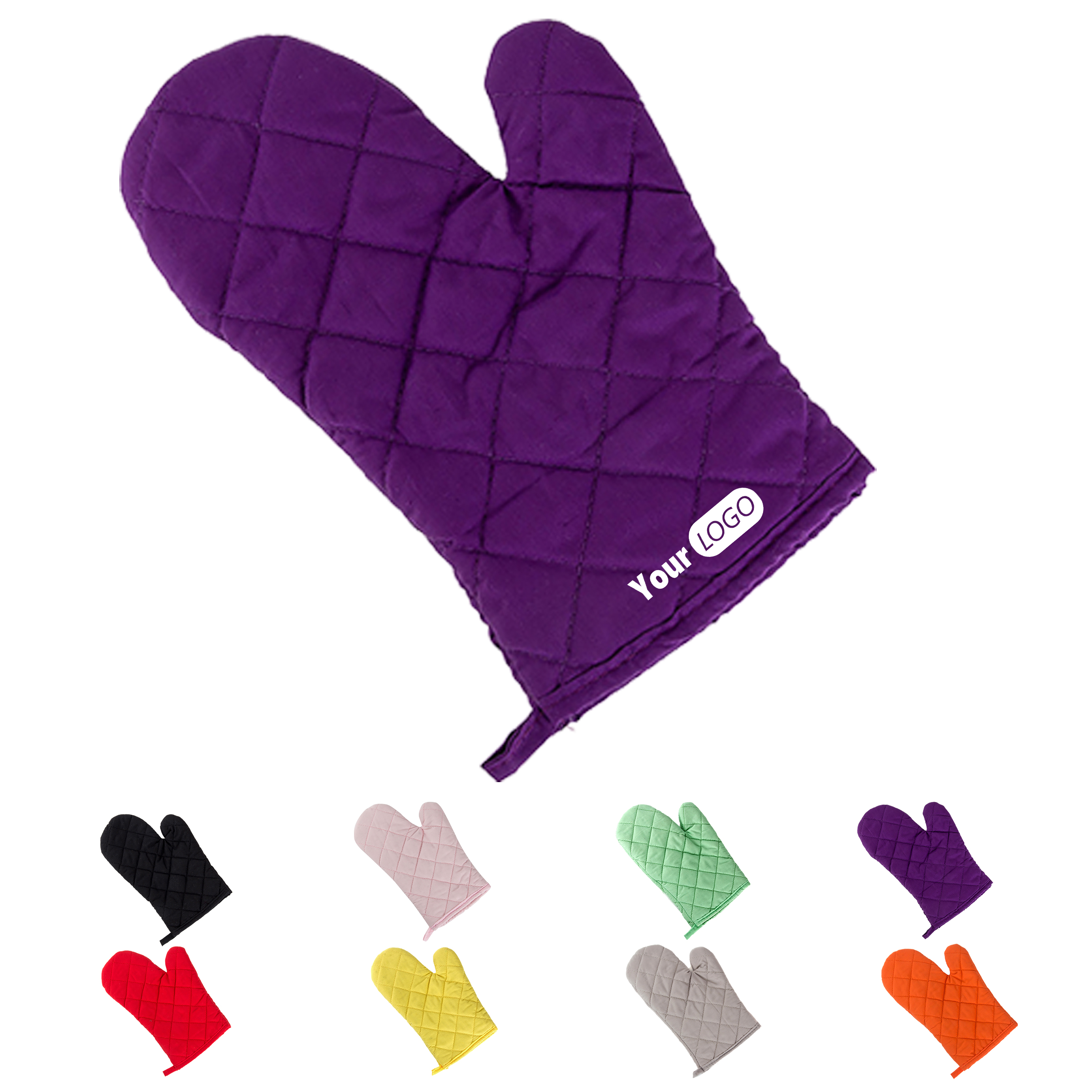 Heat Resistant Quilted Oven Mitt 4