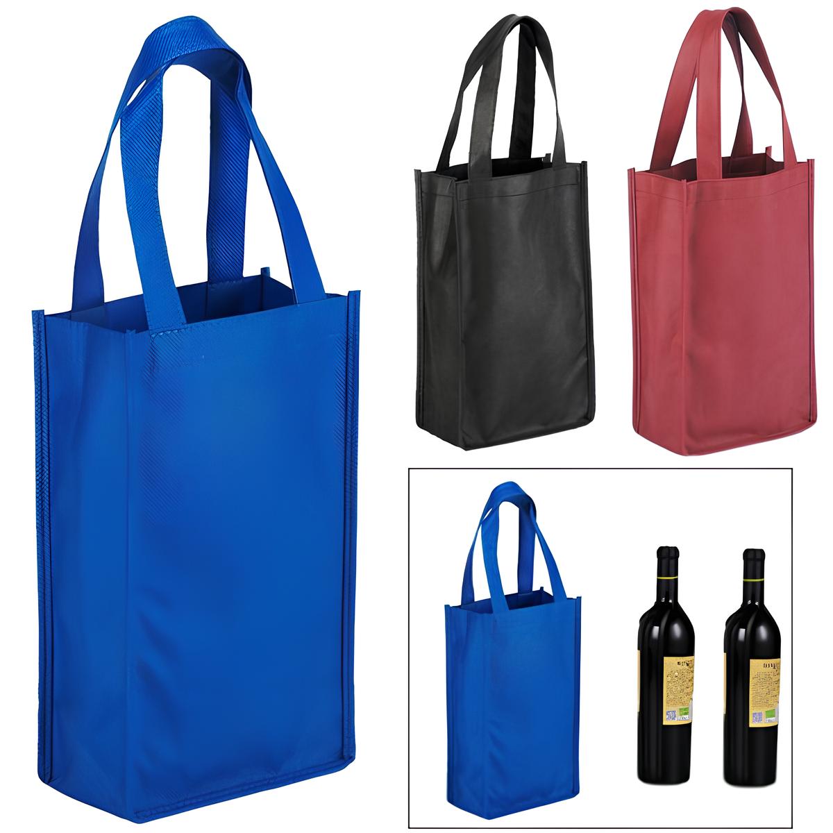 Non-Woven Two-Bottle Wine Tote Bag 2