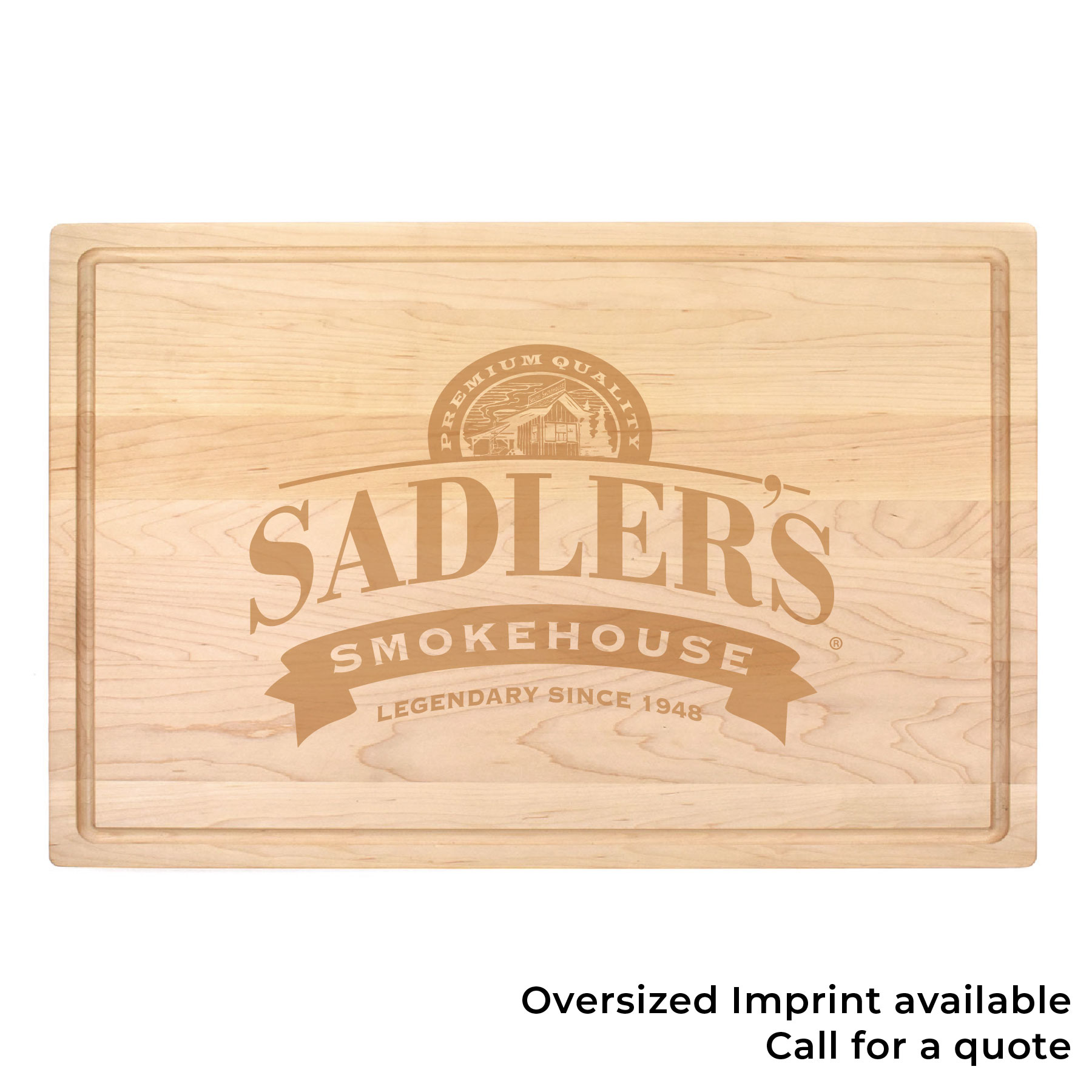12" x 18" x 1 1/4" Maple Butcher Block with Juice Groove 3