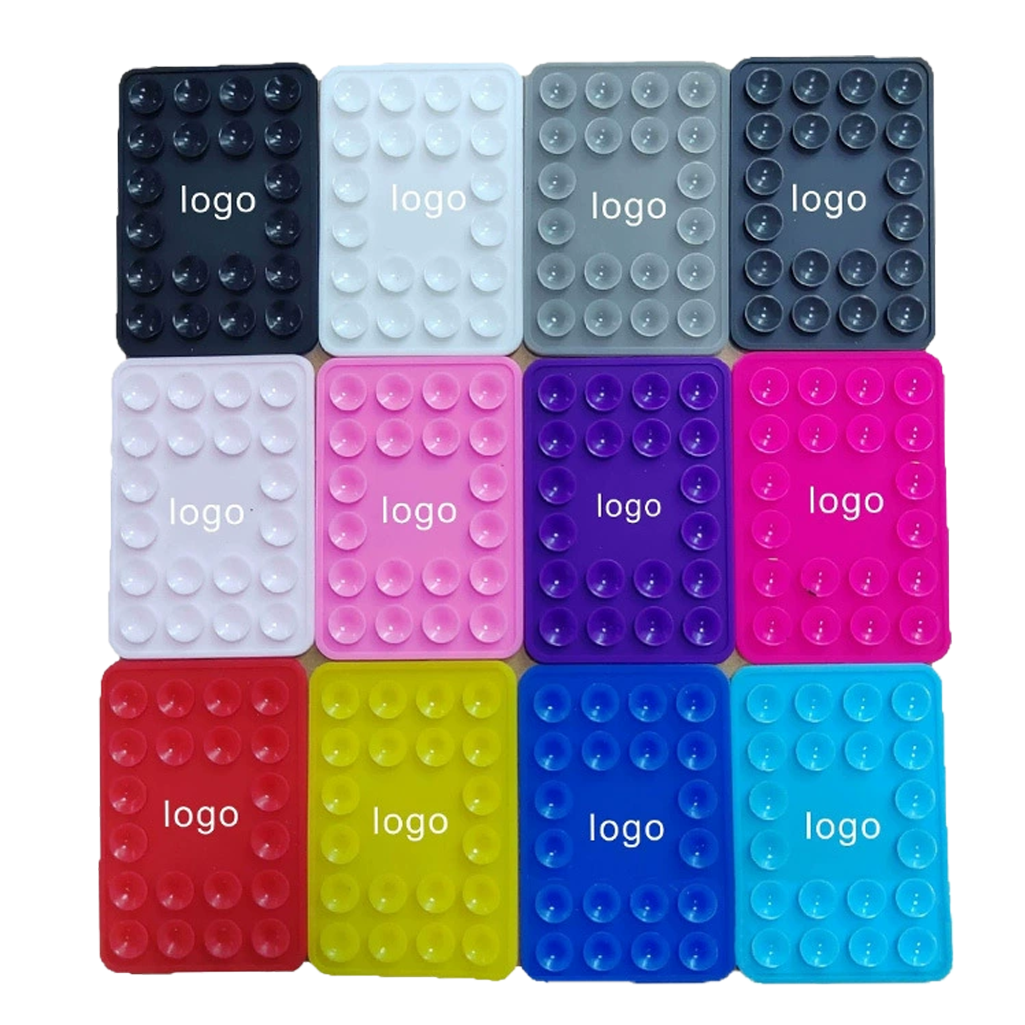 Thickened Square Silicone Phone Suction Cup 20-Pack 1