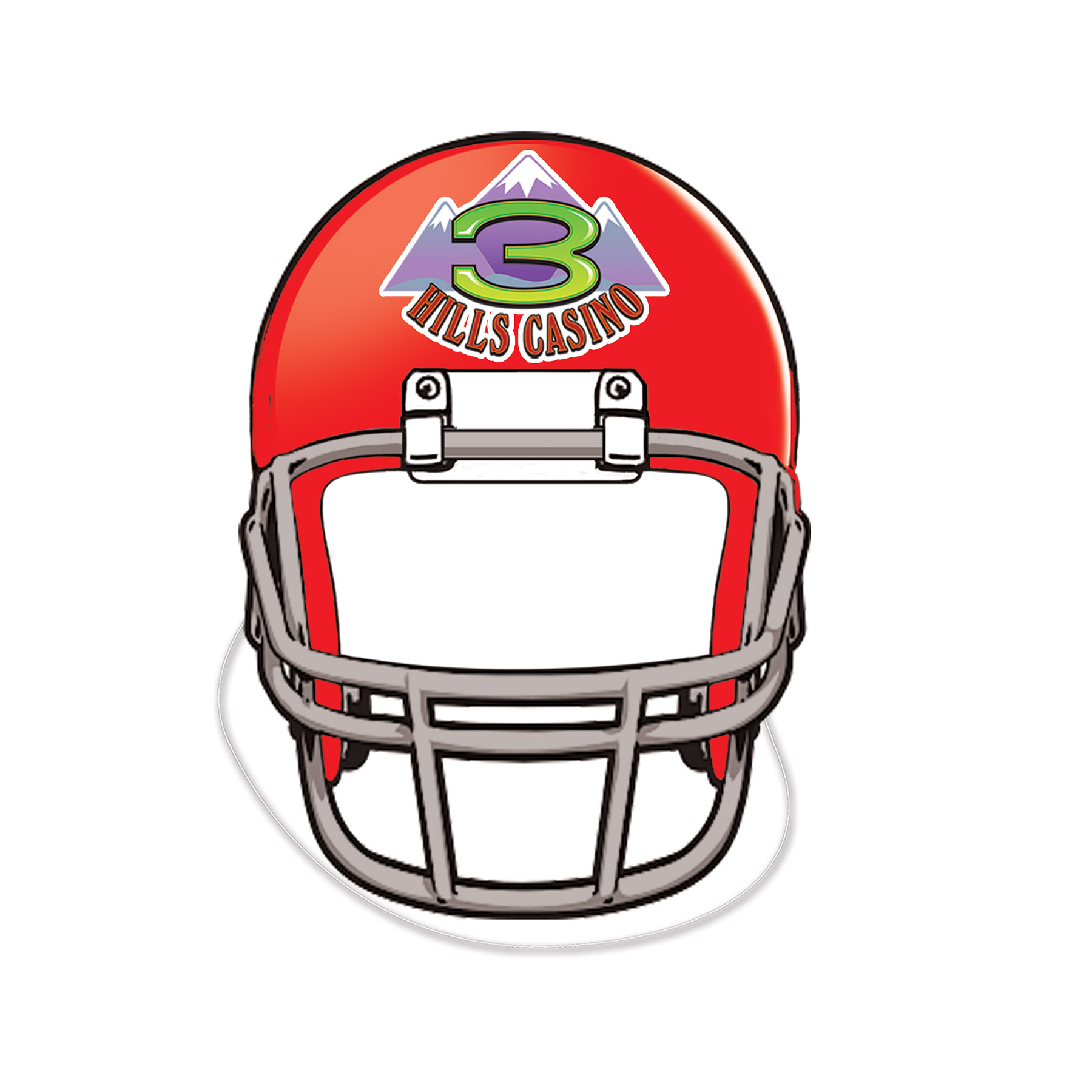 12" Custom Printed Paper-Stock Mask 3