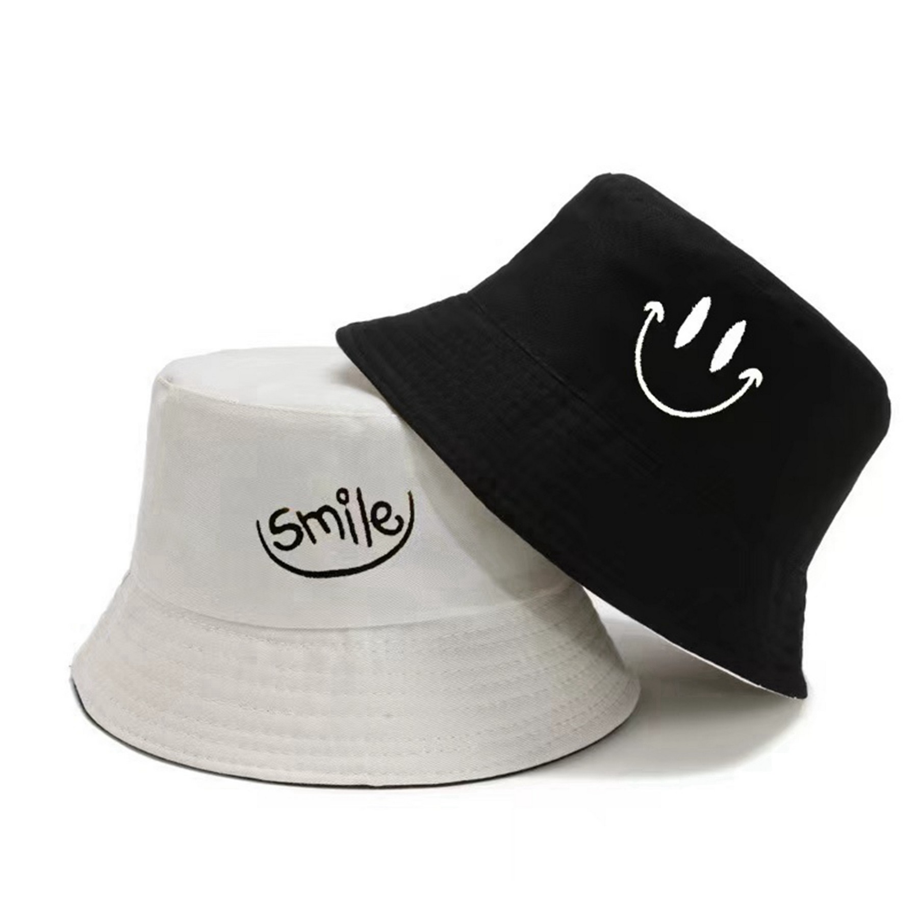 Bucket Hat Double-Side-Wear Summer Beach Sun Hat 2