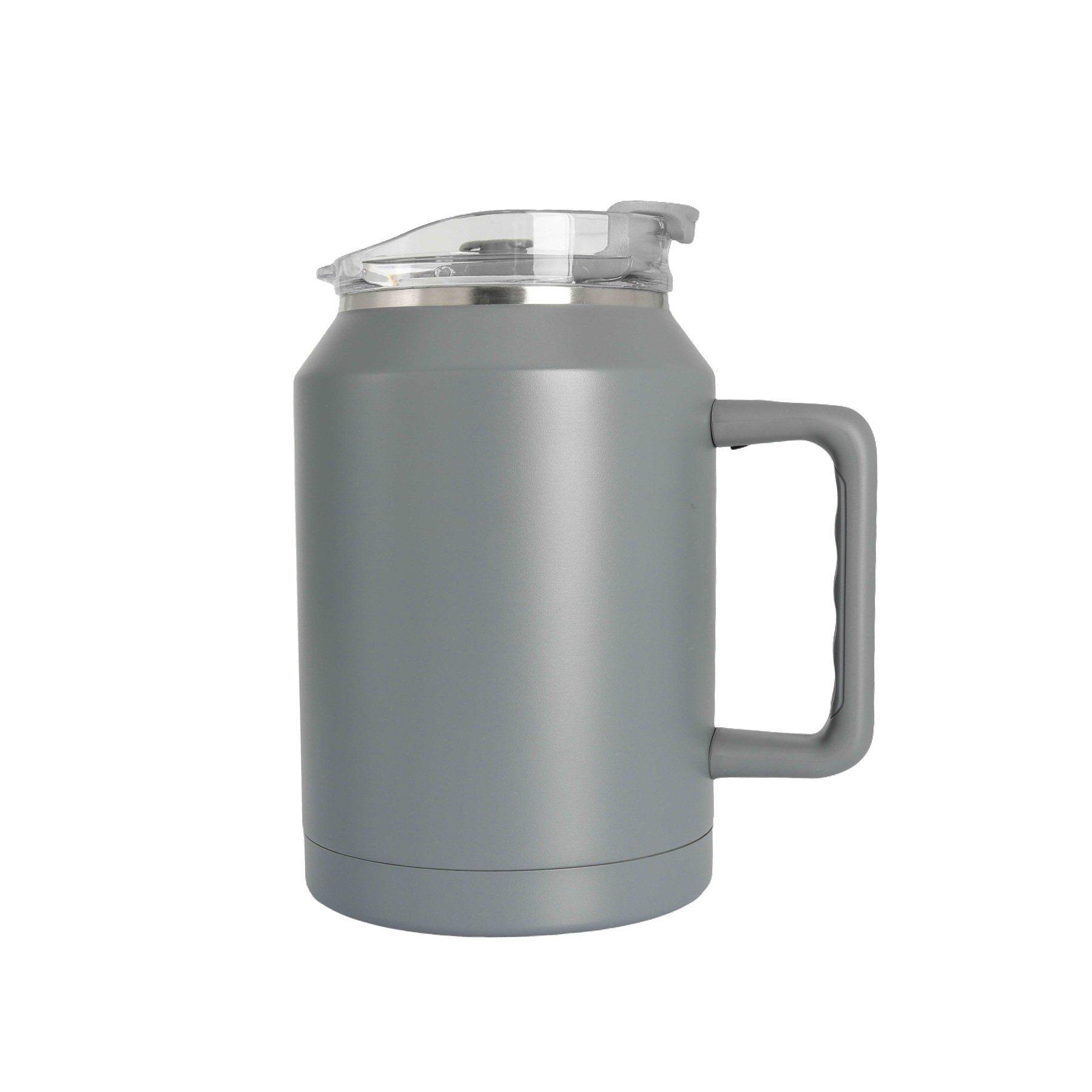 50 Oz. Stainless Steel Fitness Handle Mug with/ Twist Closure Lid, custom tumbler with logo imprint 3
