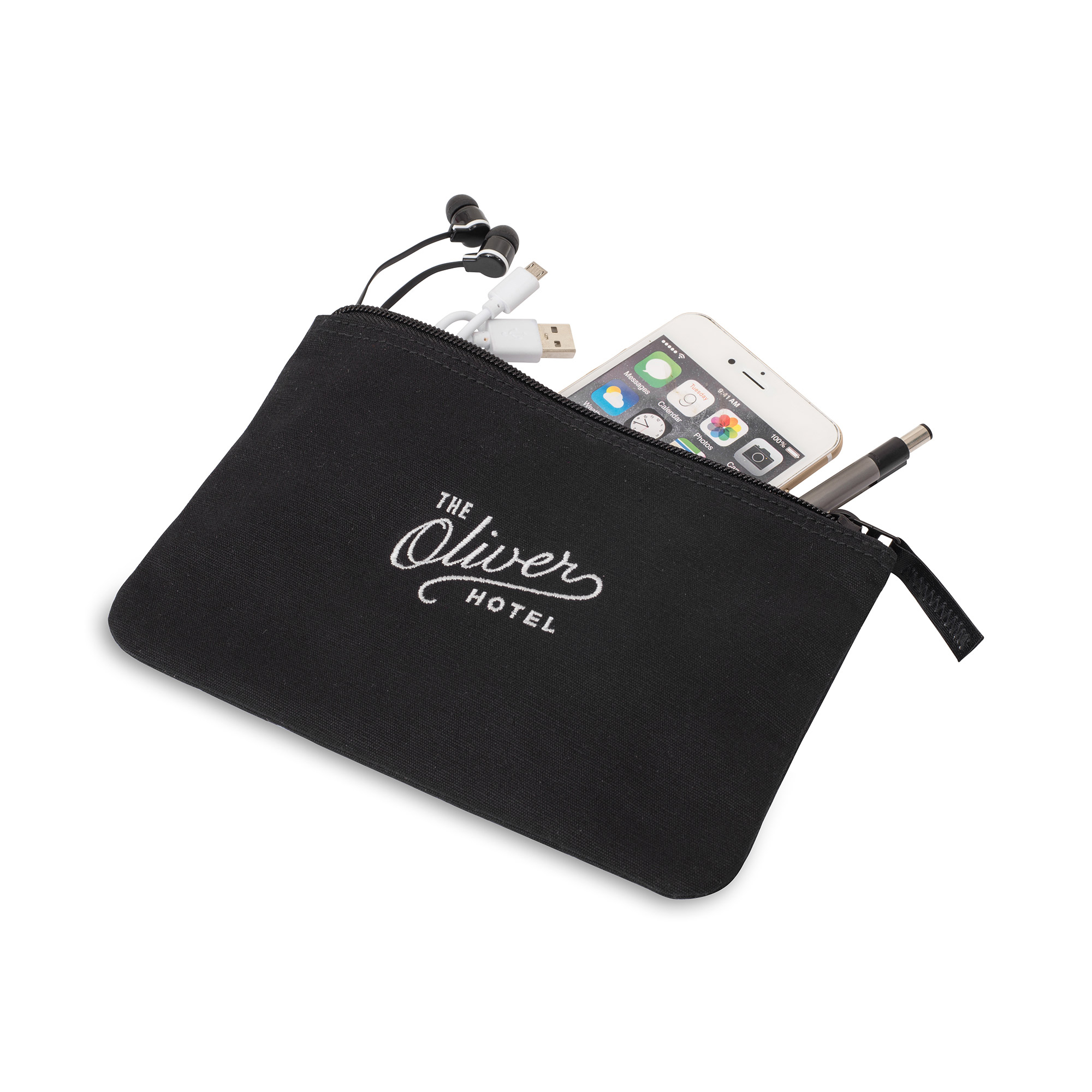 Avery Cotton Zippered Pouch 29