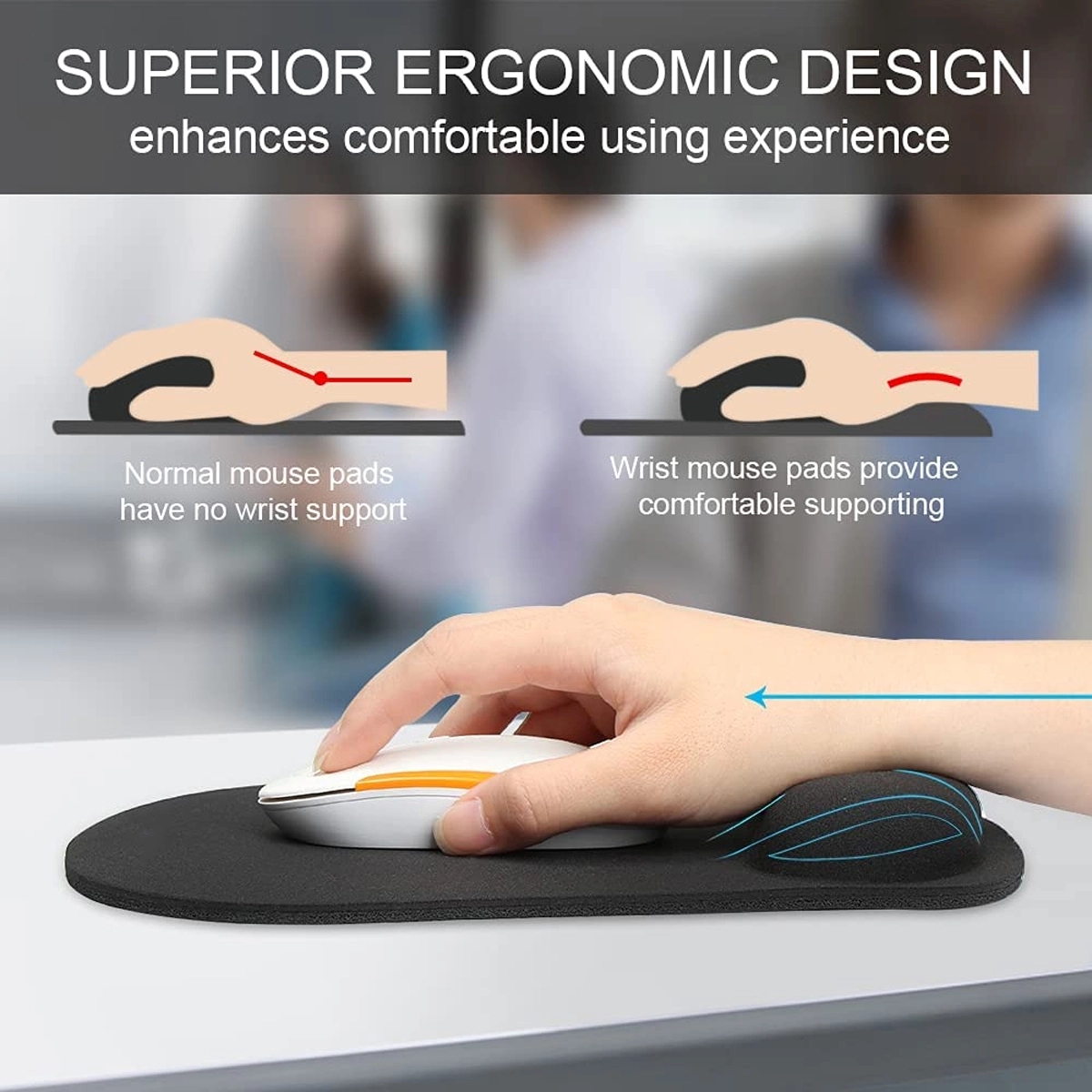 Mouse Pad With Wrist Rest 1