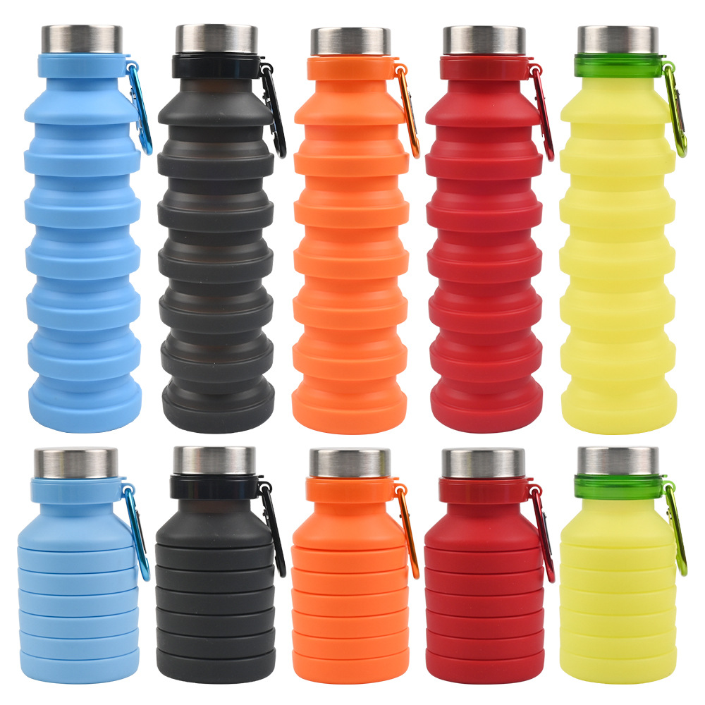 Outdoor silicone folding water cup 2