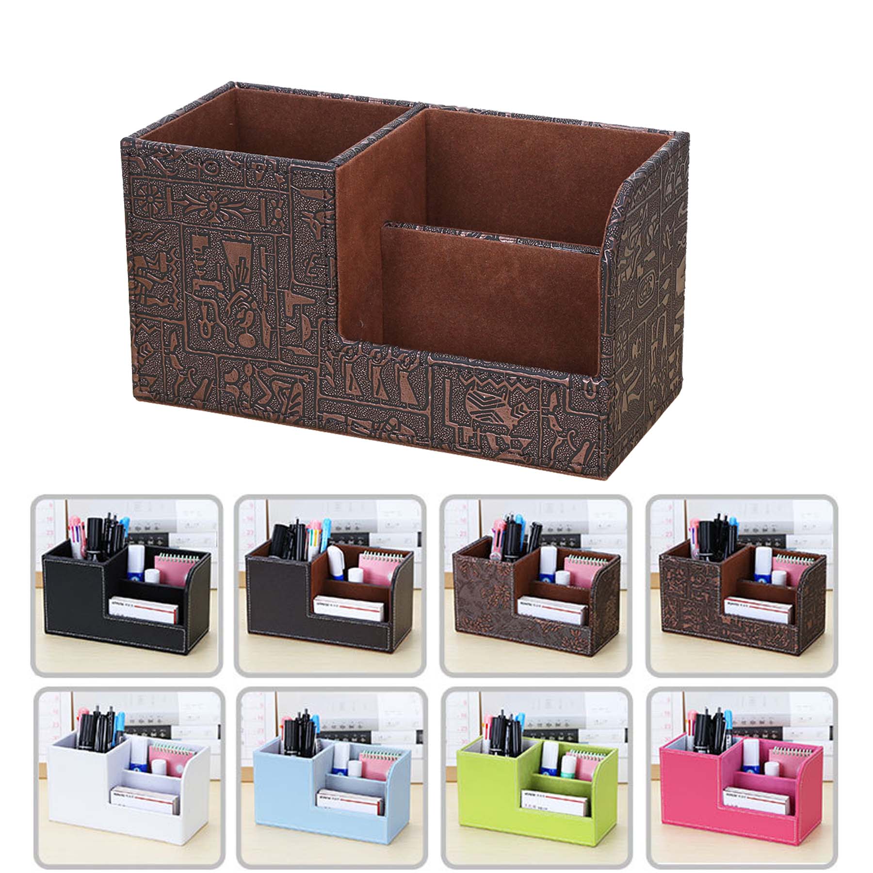 PU Desktop Organizer/Pen Holder 2