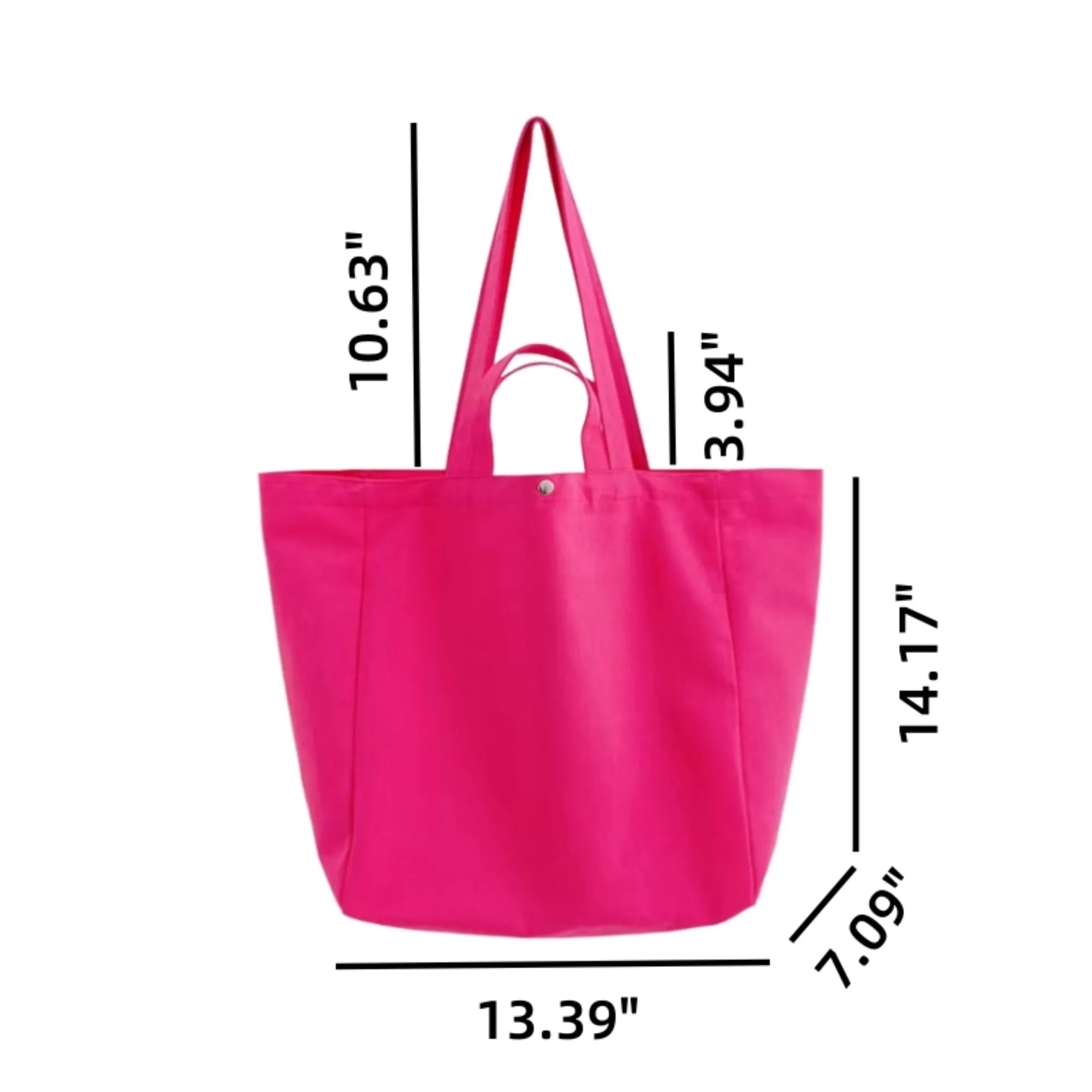 Large Capacity Eco Canvas Tote Bag Durable, custom tote bag with logo imprint 4