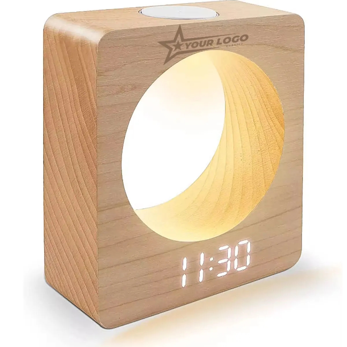 Wooden Digital Alarm Clock 1
