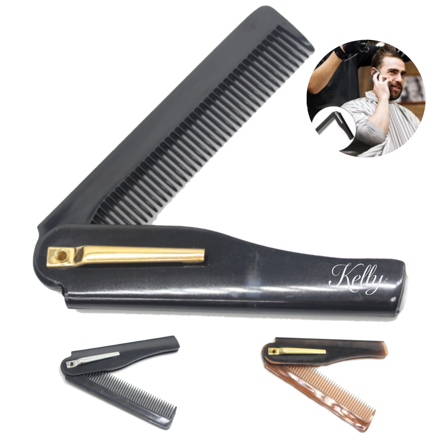 Collapsible Travel Hair Care Comb