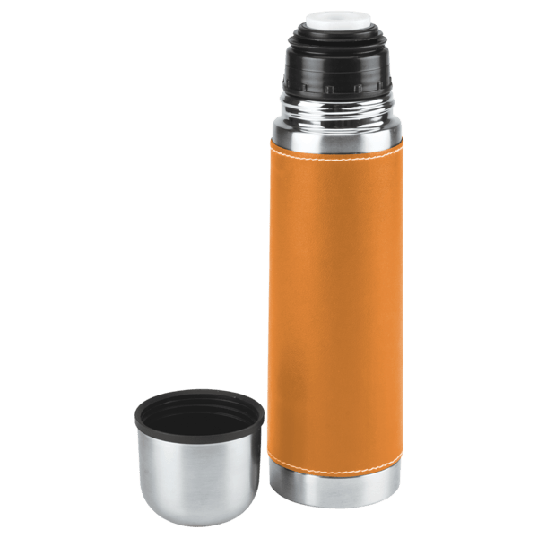 Leatherette Vacuum Bottle - 16 Oz. 2