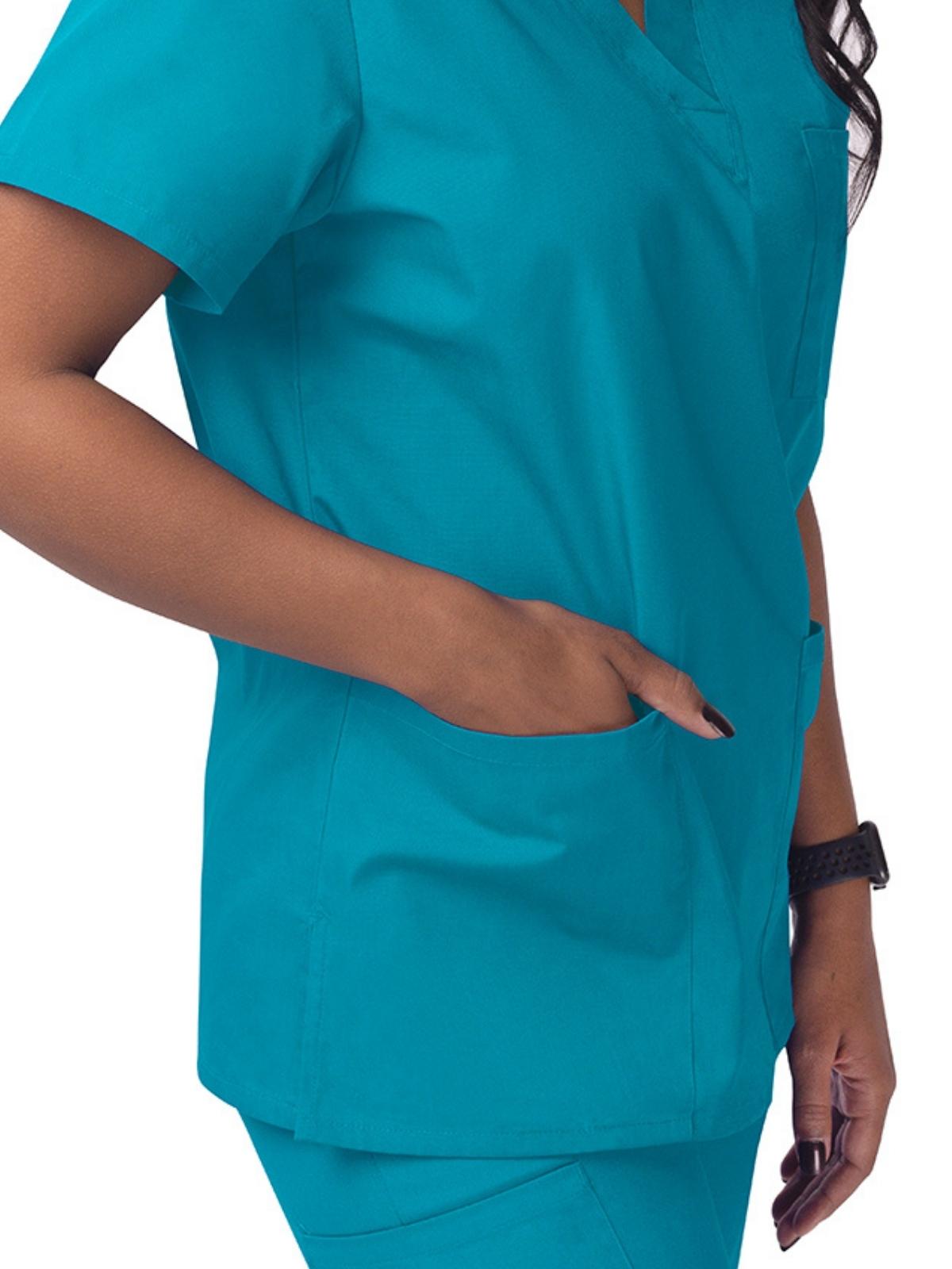 Adar - Sivvan - Unisex V-Neck 3 Pocket Top 17