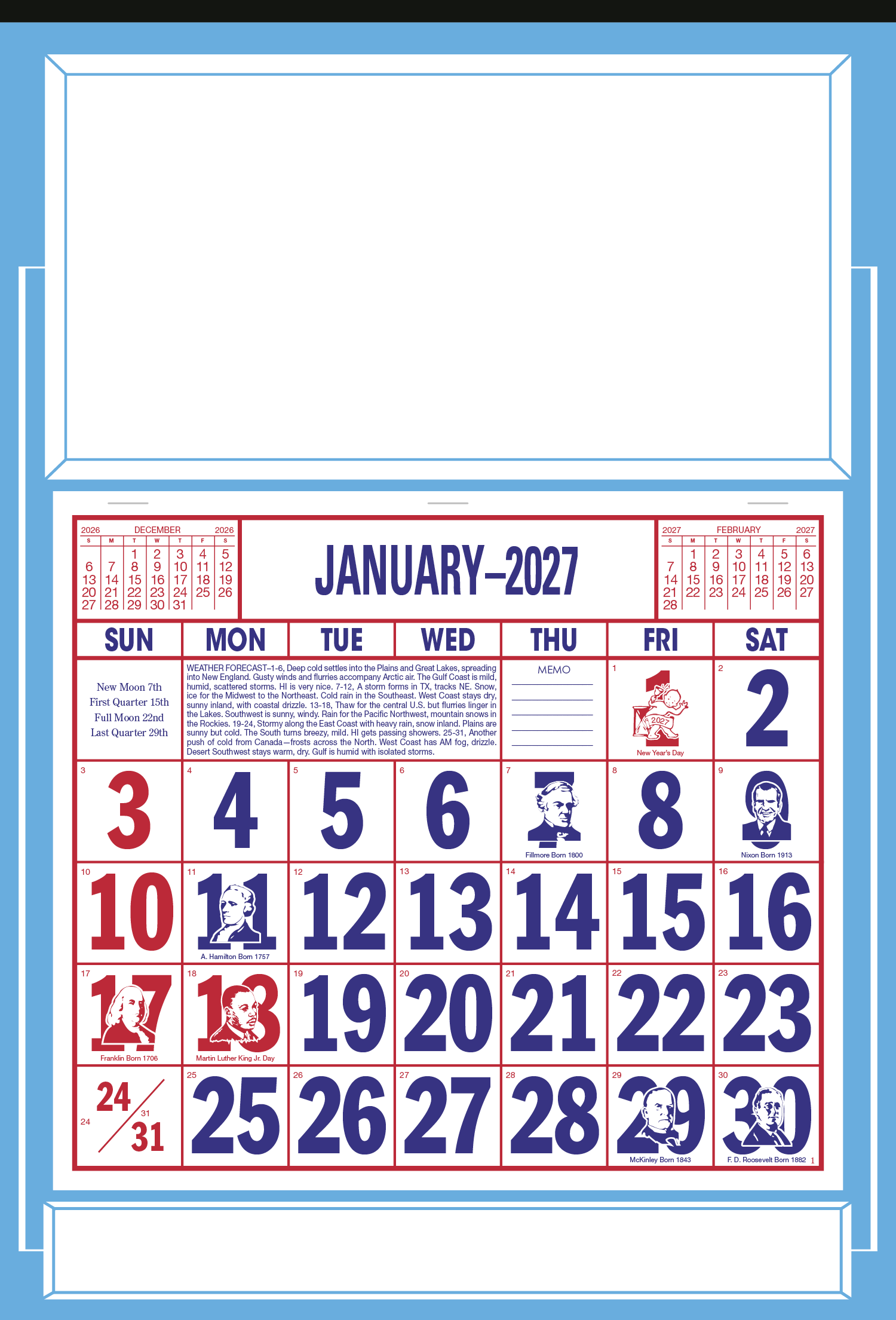Skinner & Kennedy® Apron Calendar 100