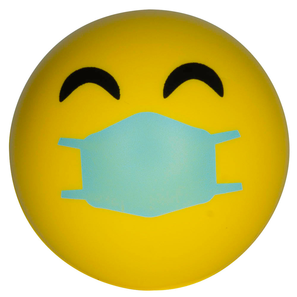 Happy PPE Emoji Stress Ball 1