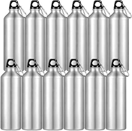 25 OZ Aluminum Sport Water Tumbler/ Carabine And Twist Cap, custom water bottle with logo imprint 5