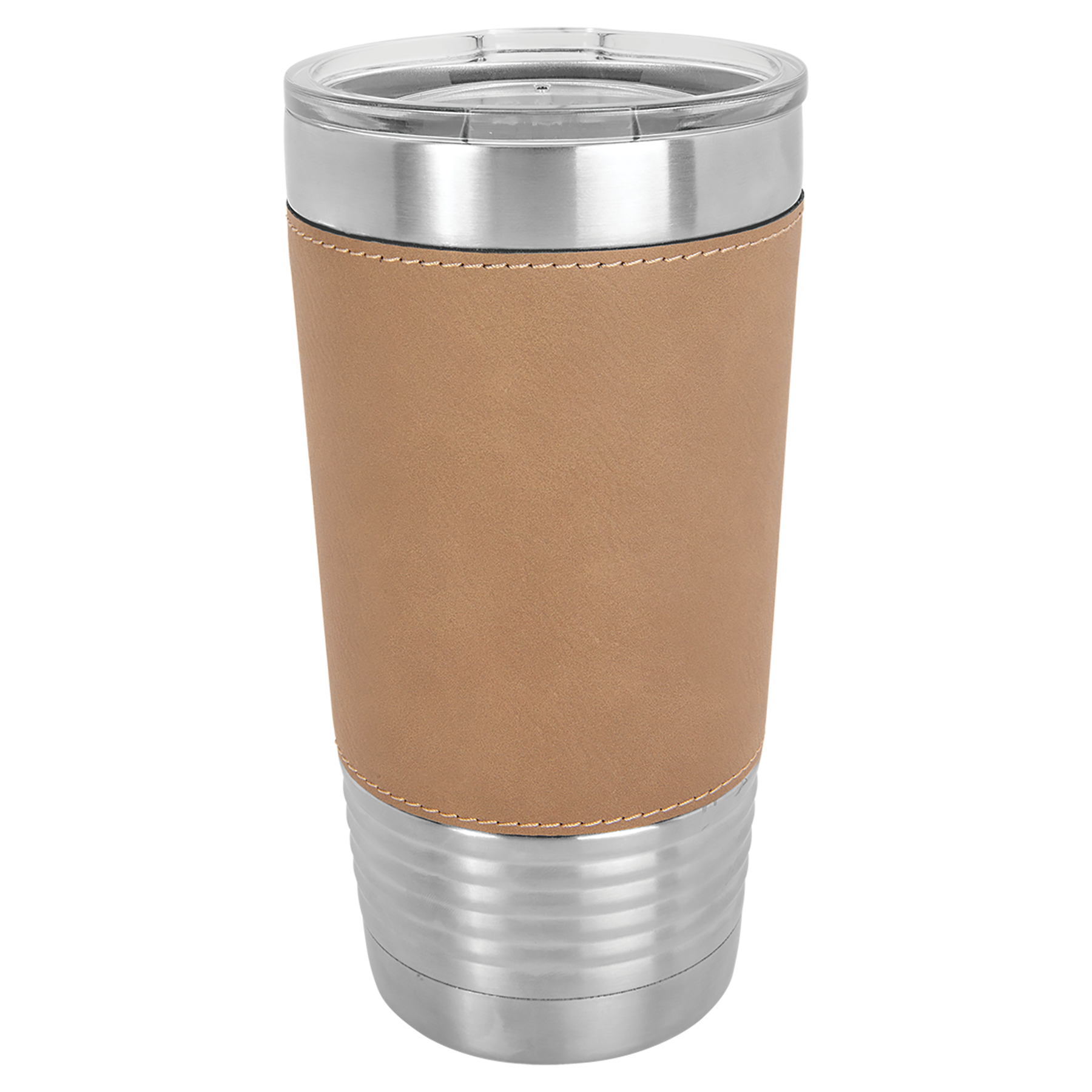 20 oz Laserable Leatherette Polar Camel Tumbler w/ Clear Lid 19