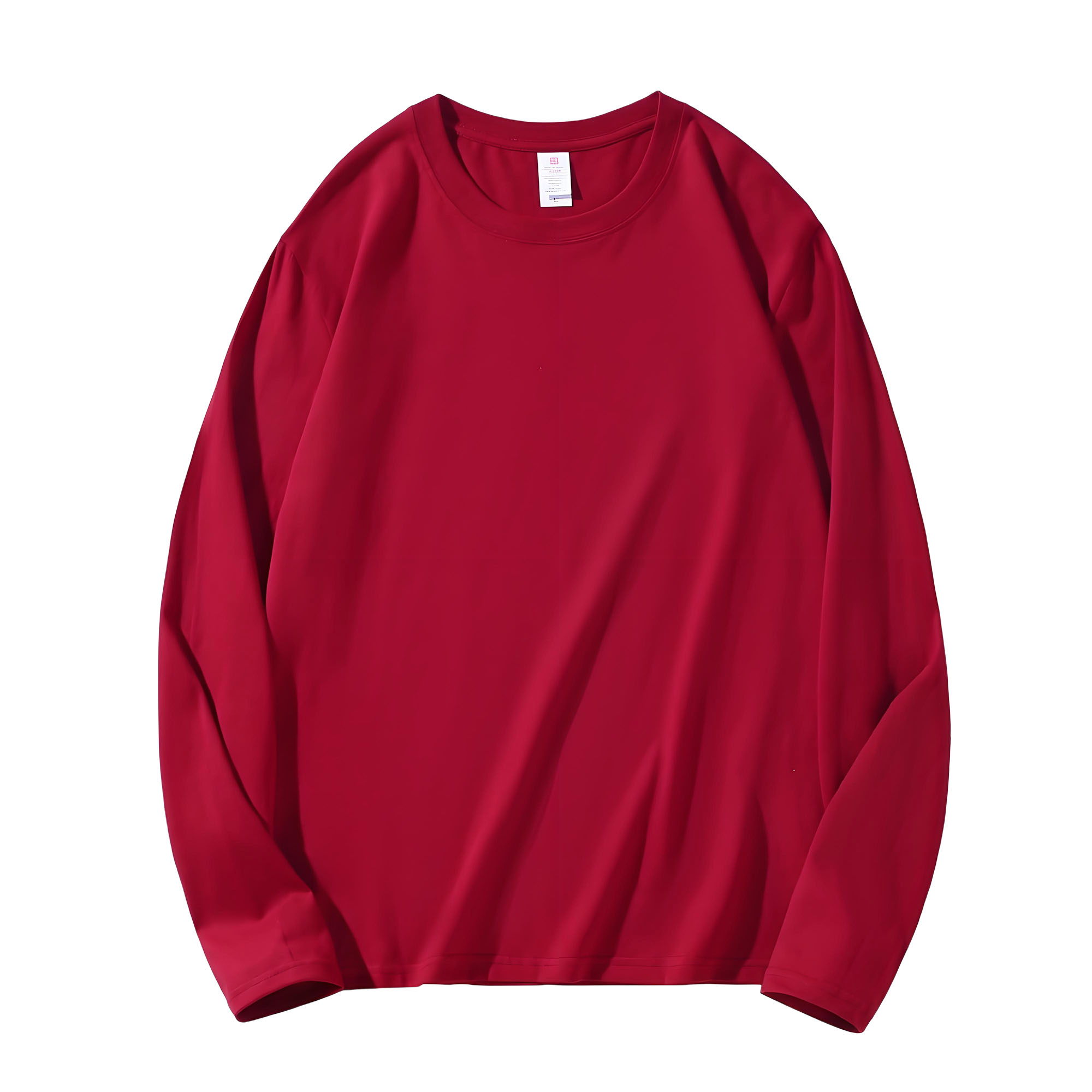 Men's Cotton Long Sleeve T-Shirt, Oversized Relaxed Fit. 5