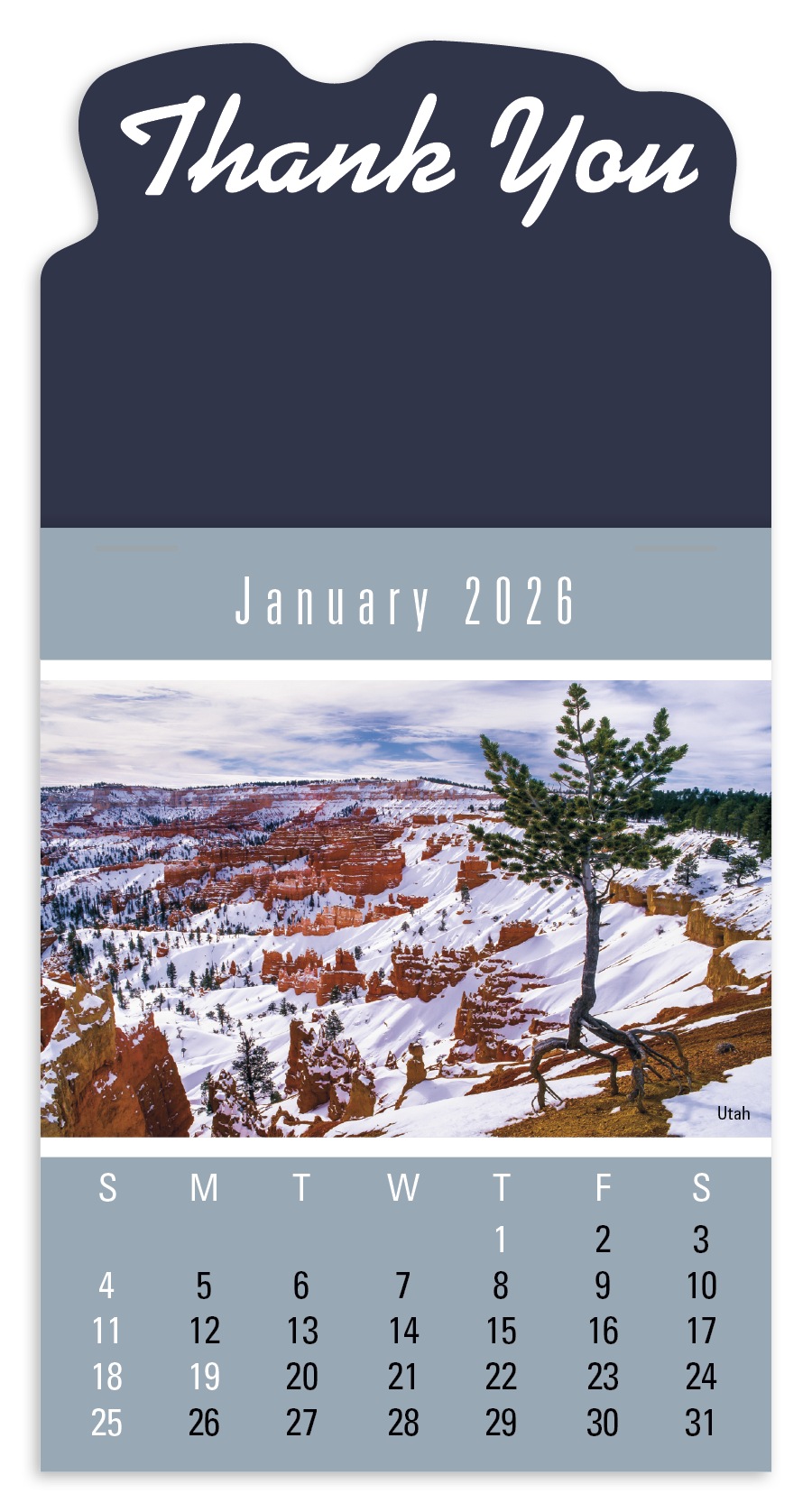 Press-N-Stick Scenic Calendar