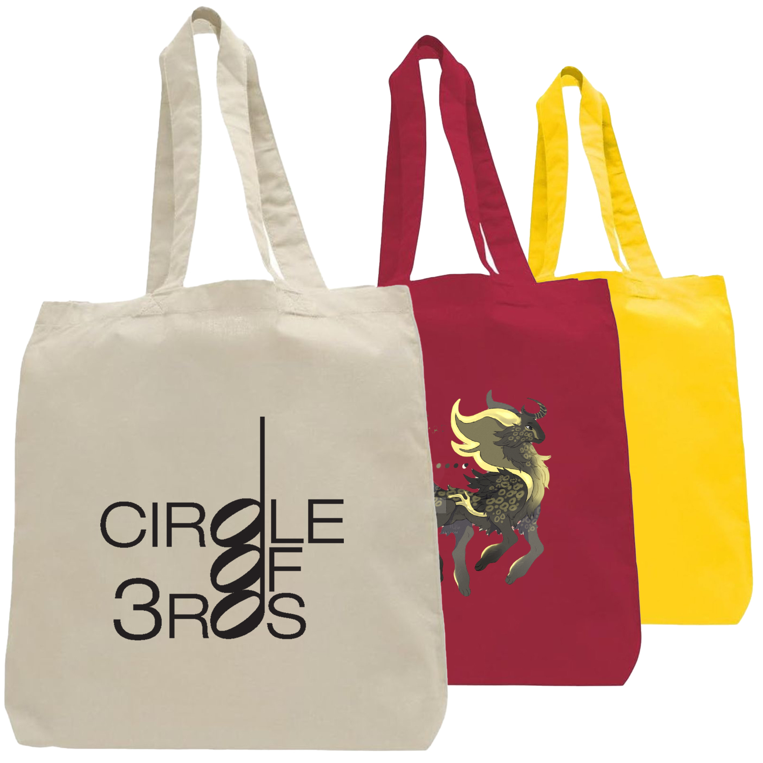 100% Cotton Canvas Tote Bag w/ Bottom Gusset USA Decorated (15" x 16") 2