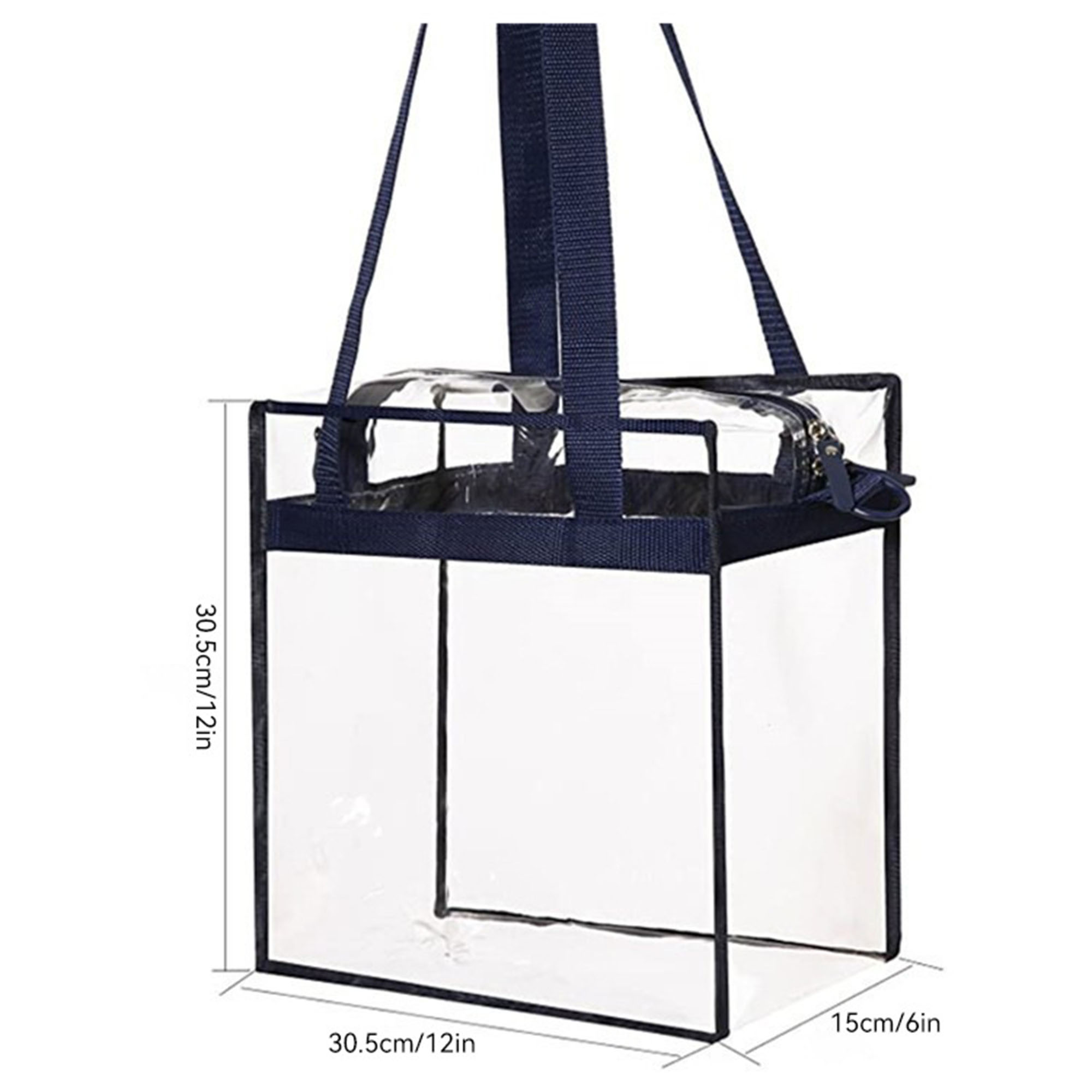 Clear 30-silk PVC Tote Bag with Shoulder Strap 4