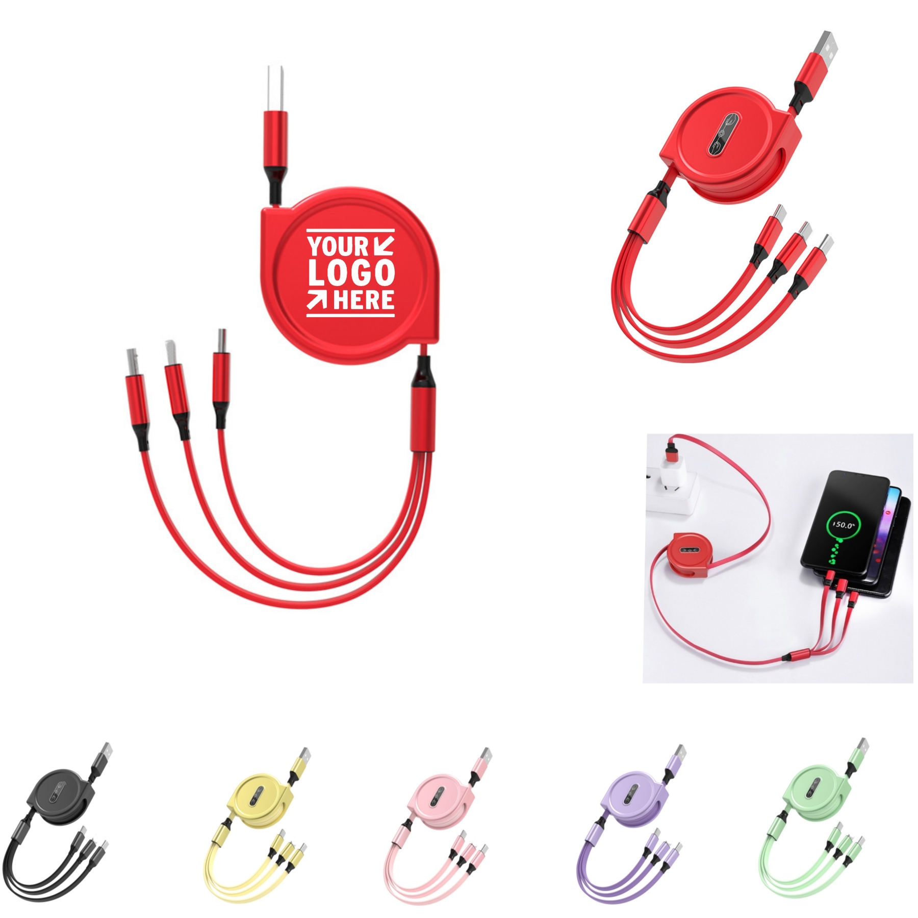 3 In 1 Telescopic Charging Cable 2