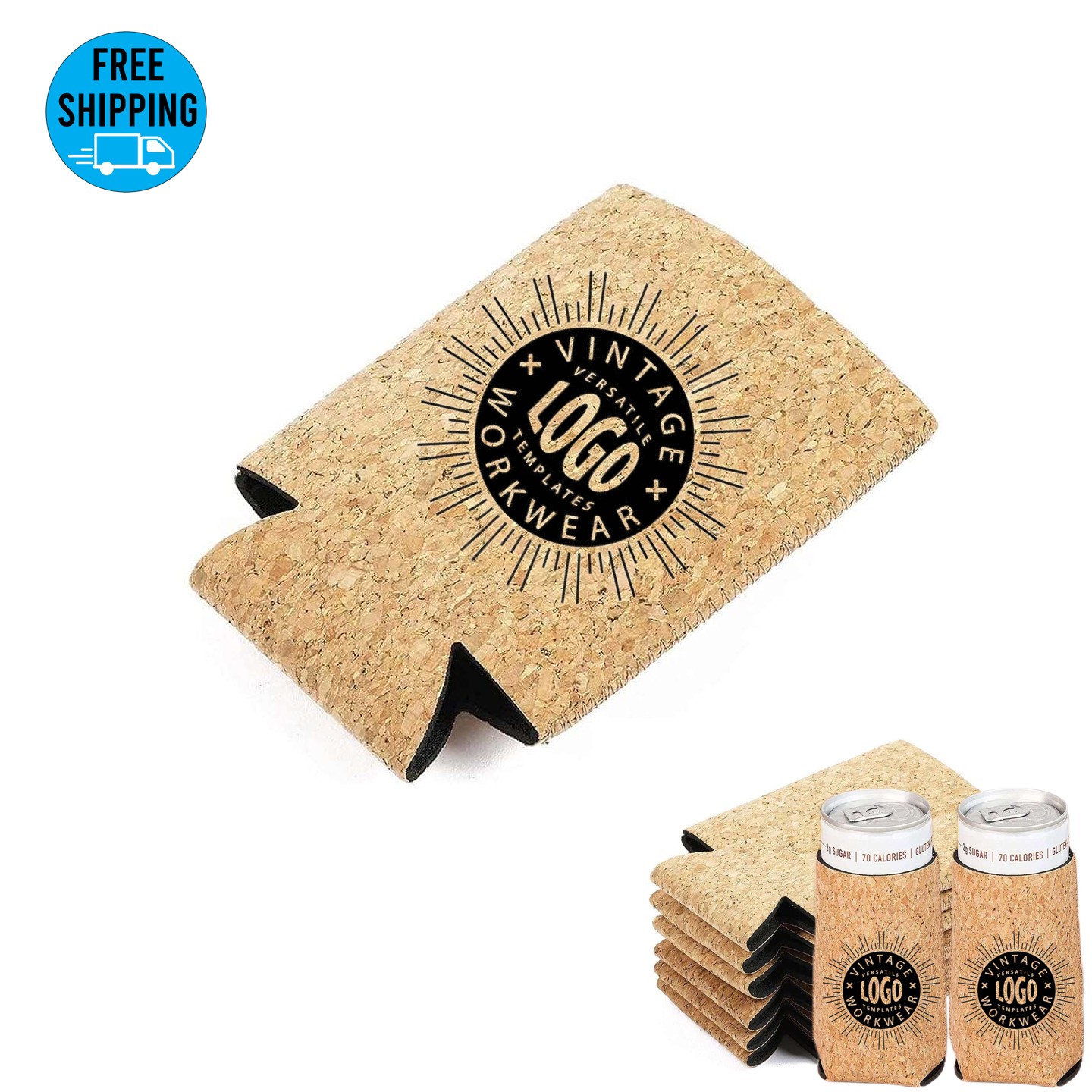 Cork can holder/CAN COOLER SLEEVE 330ml 5
