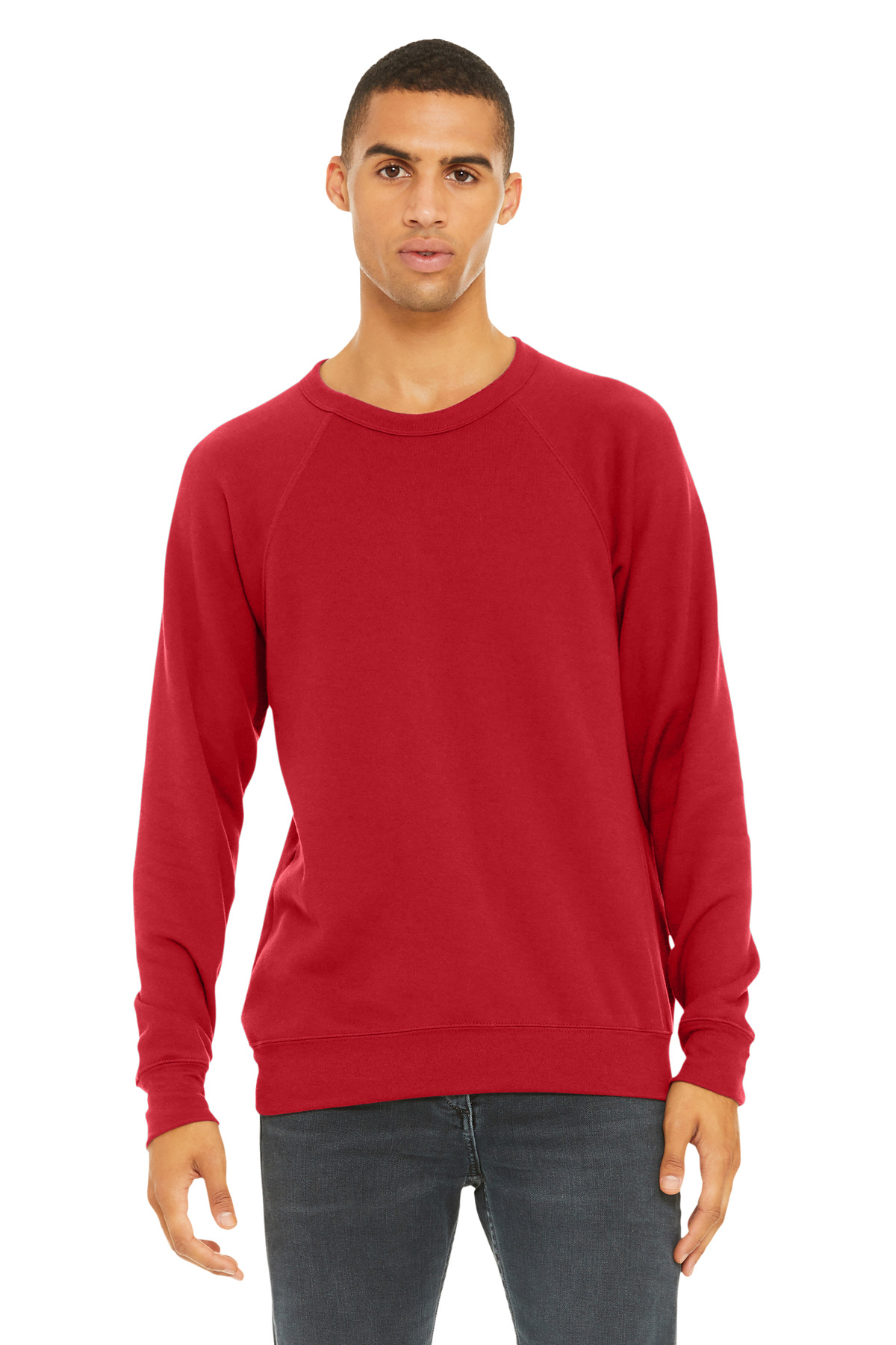 BELLA+CANVAS Unisex Sponge Fleece Raglan Sweatshirt. BC3901 90