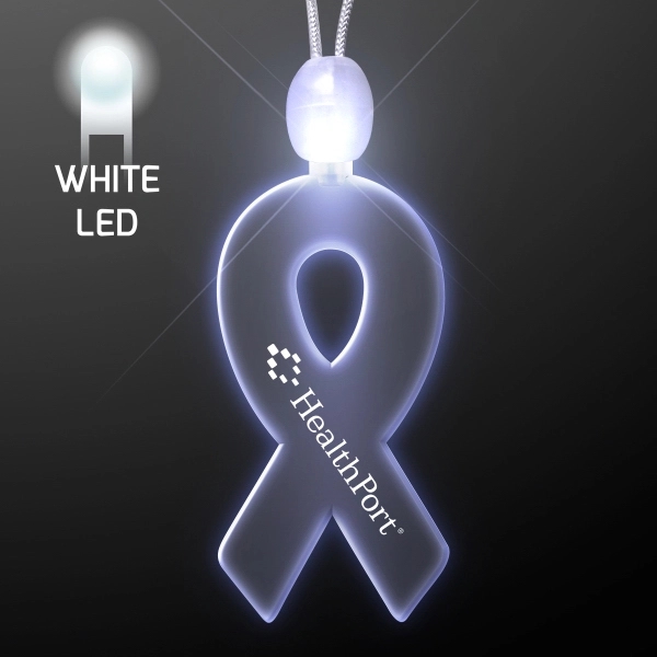 Light-up acrylic ribbon LED necklace 9