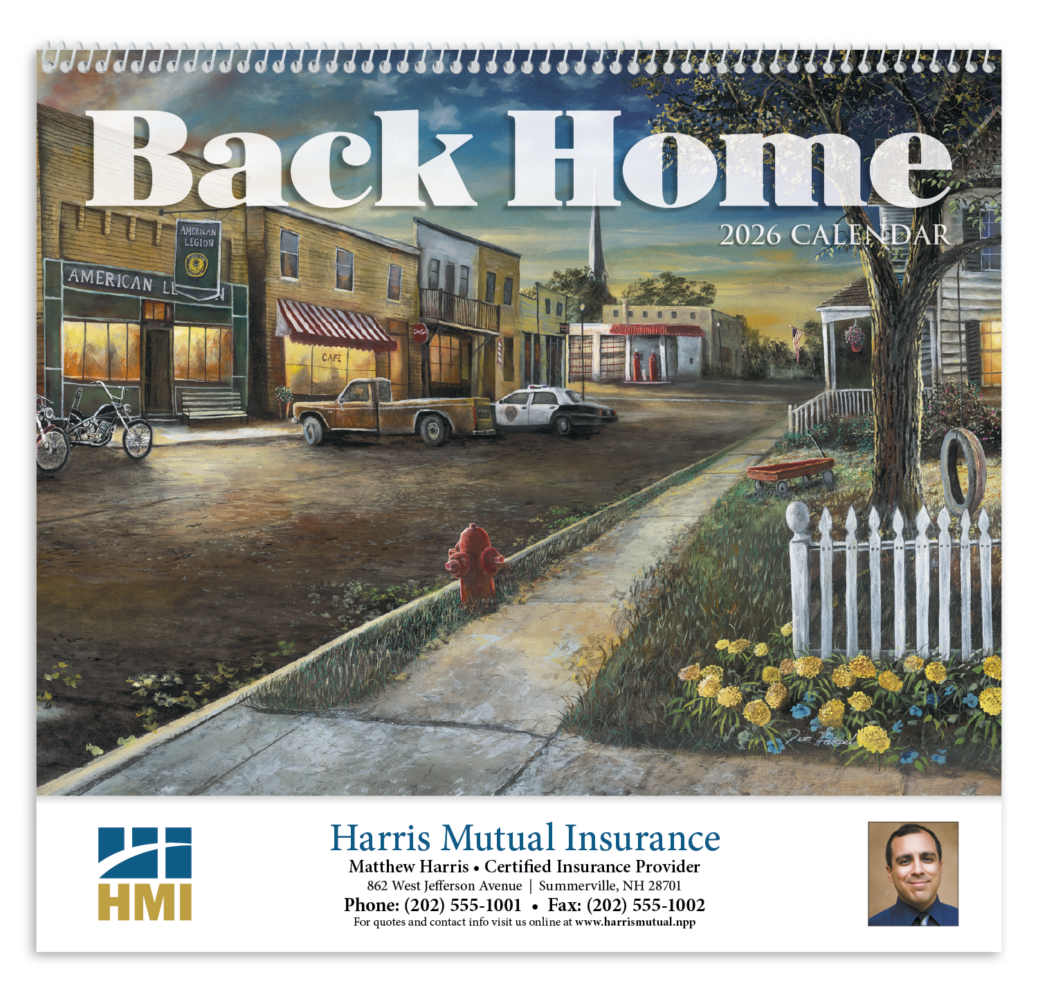 HotLine® Products Back Home Appointment Calendar - Spiral 9