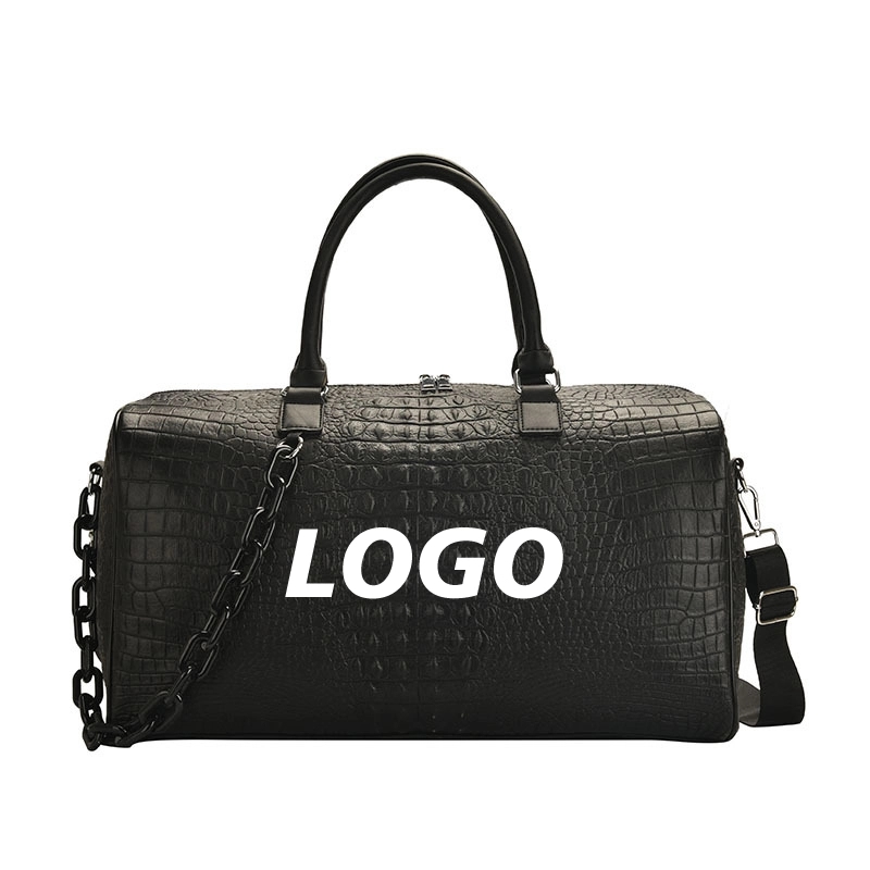 Custom PU Leather Gym Sports Travel Duffel Bags 5