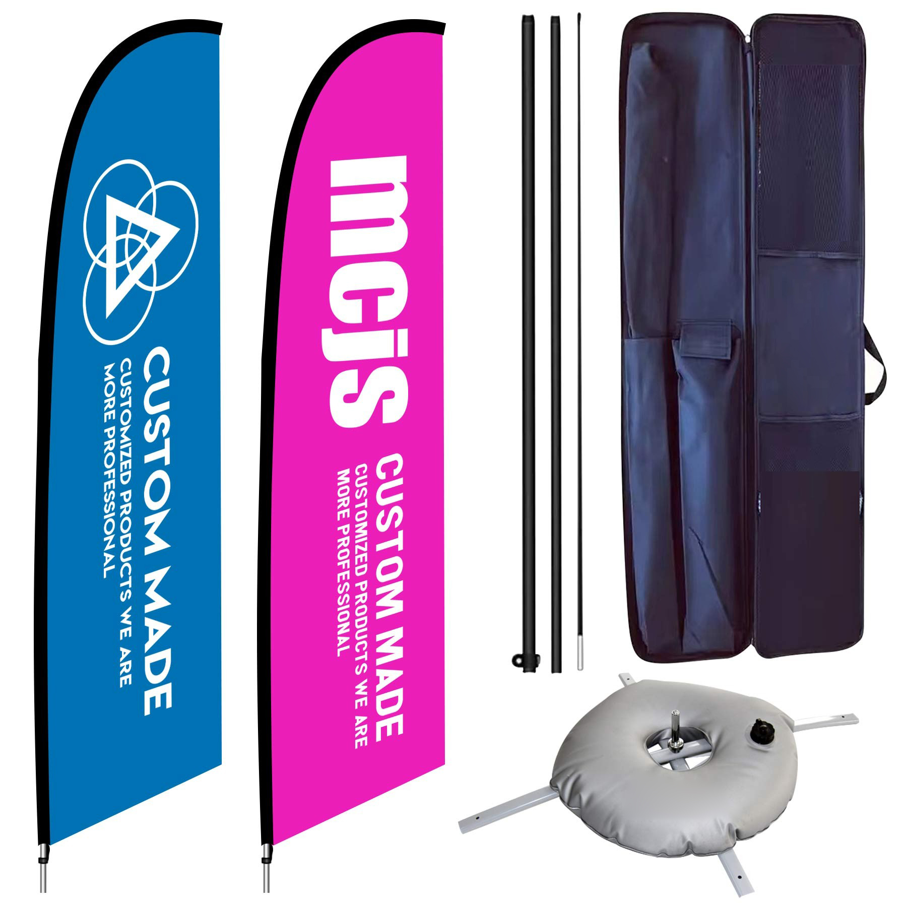 9 Ft Advertising Feather Flag Fit (Double-Sided) 2