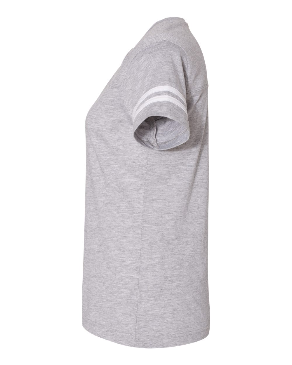 Women's Football V-Neck Fine Jersey Tee - 3537 33