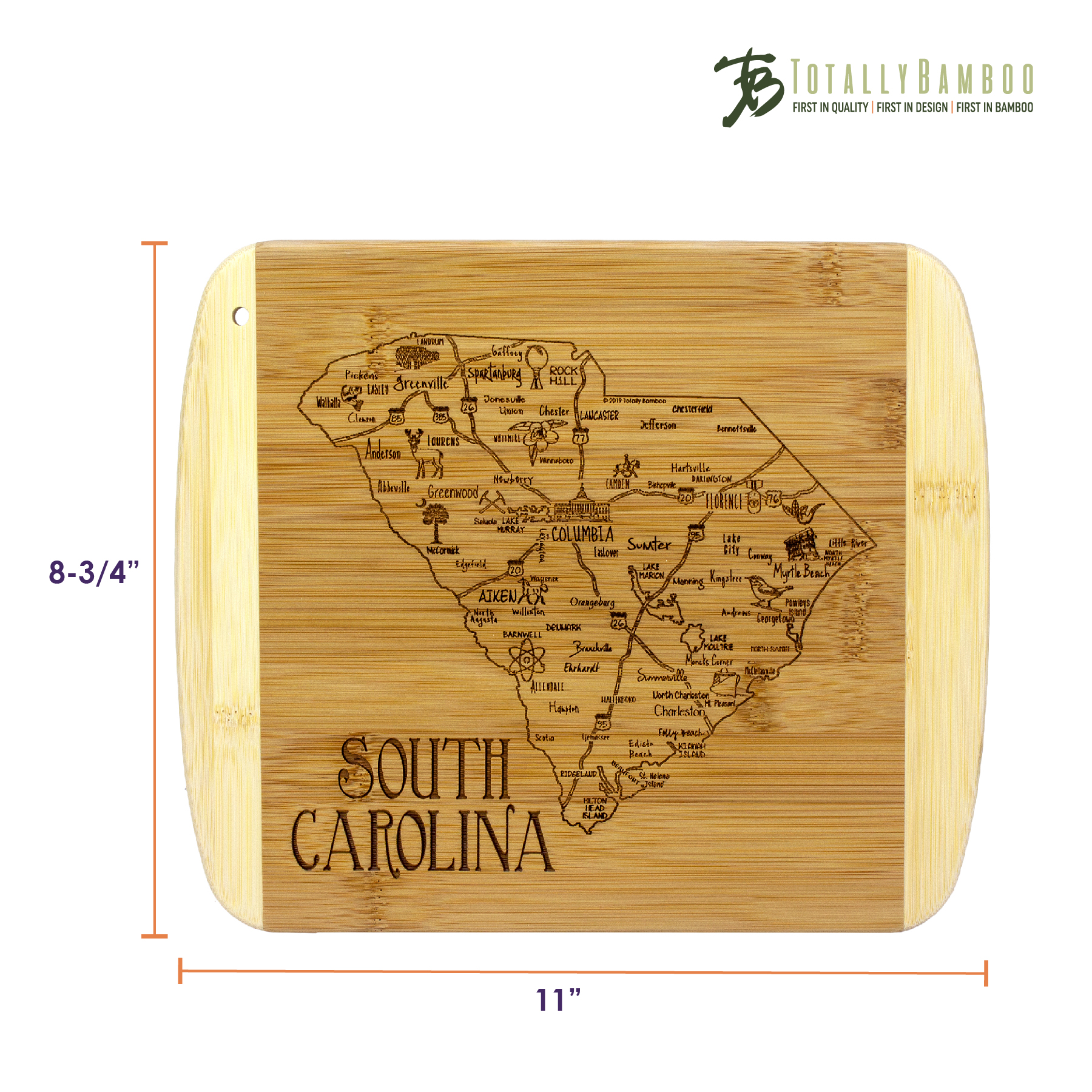 A Slice of Life South Carolina Serving & Cutting Board 1