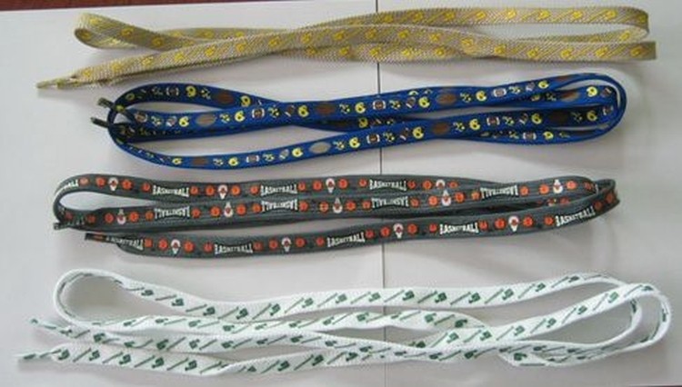 Polyester Shoelace Pair - Dye Sublimated (3/8"x27") 1
