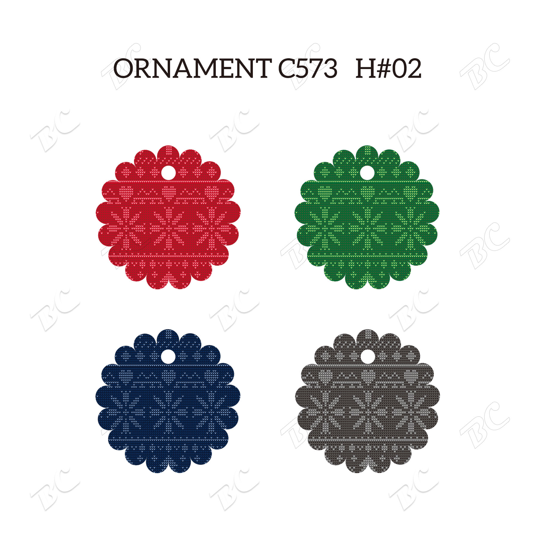 Free Shipping Full Color Christmas Ornament - Flower 33
