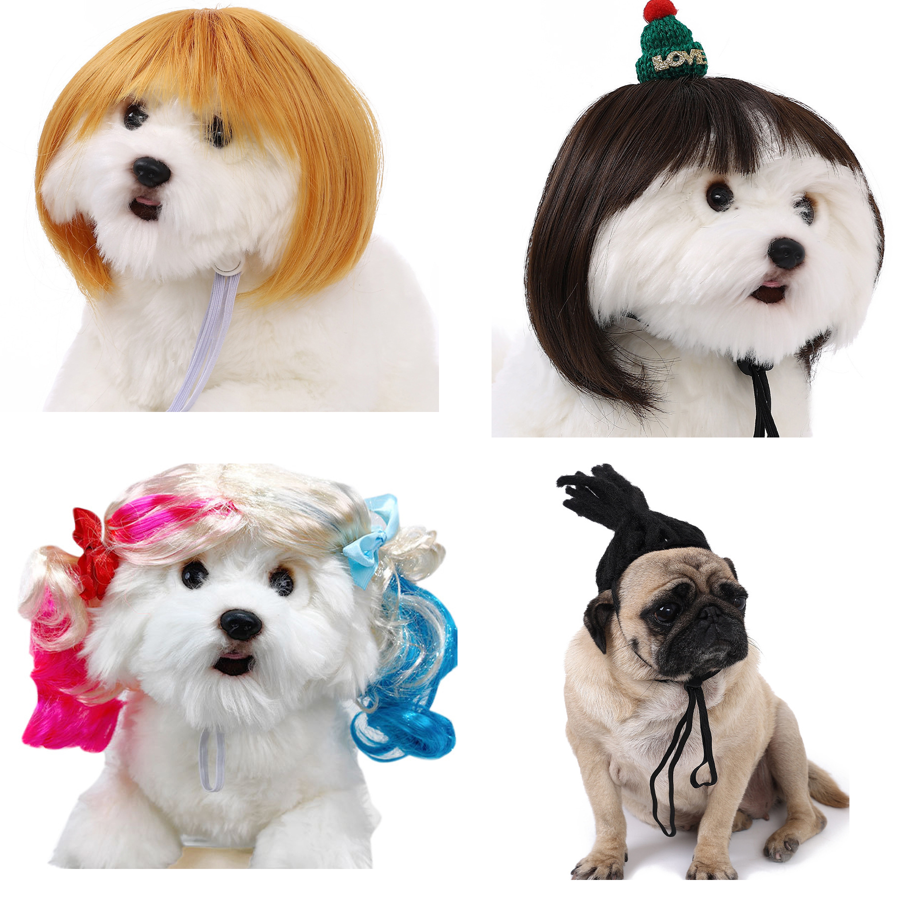 Halloween Pet Wigs for Dogs and Cats 7