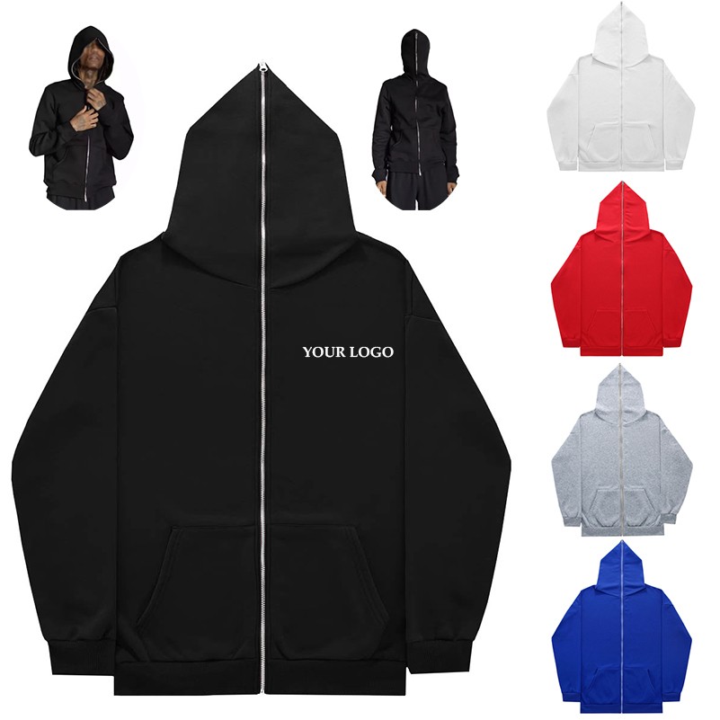 Unisex Hoodie Y2K Full Zip Up Sweatshirt 2