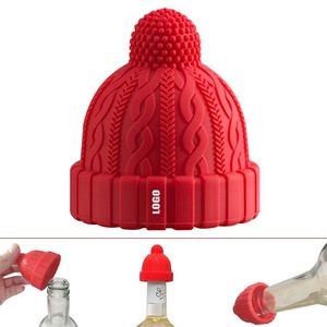 Elegant Oval Panel Silicone Bottle Cap Wine Stopper Cork 17