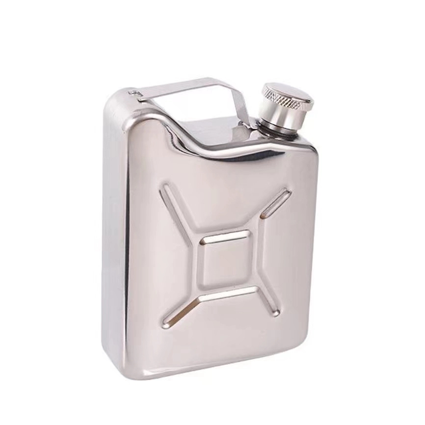 5 oz Oil Drum Shape Stainless Steel Leakproof Liquor Flask 4