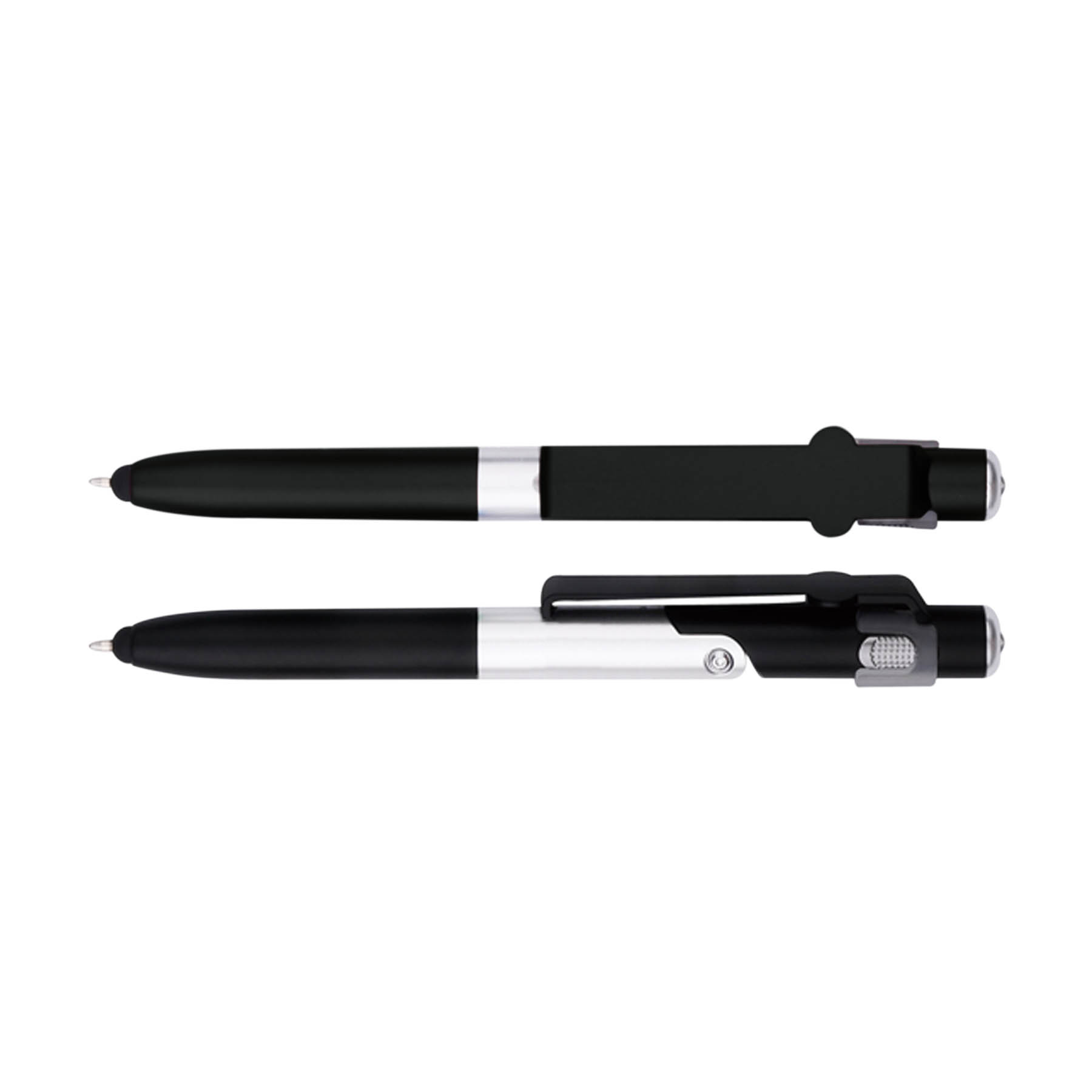 Stylus Twist Action 4-in-1 Plastic Phone Stand Pen W/ Side LED Light 7